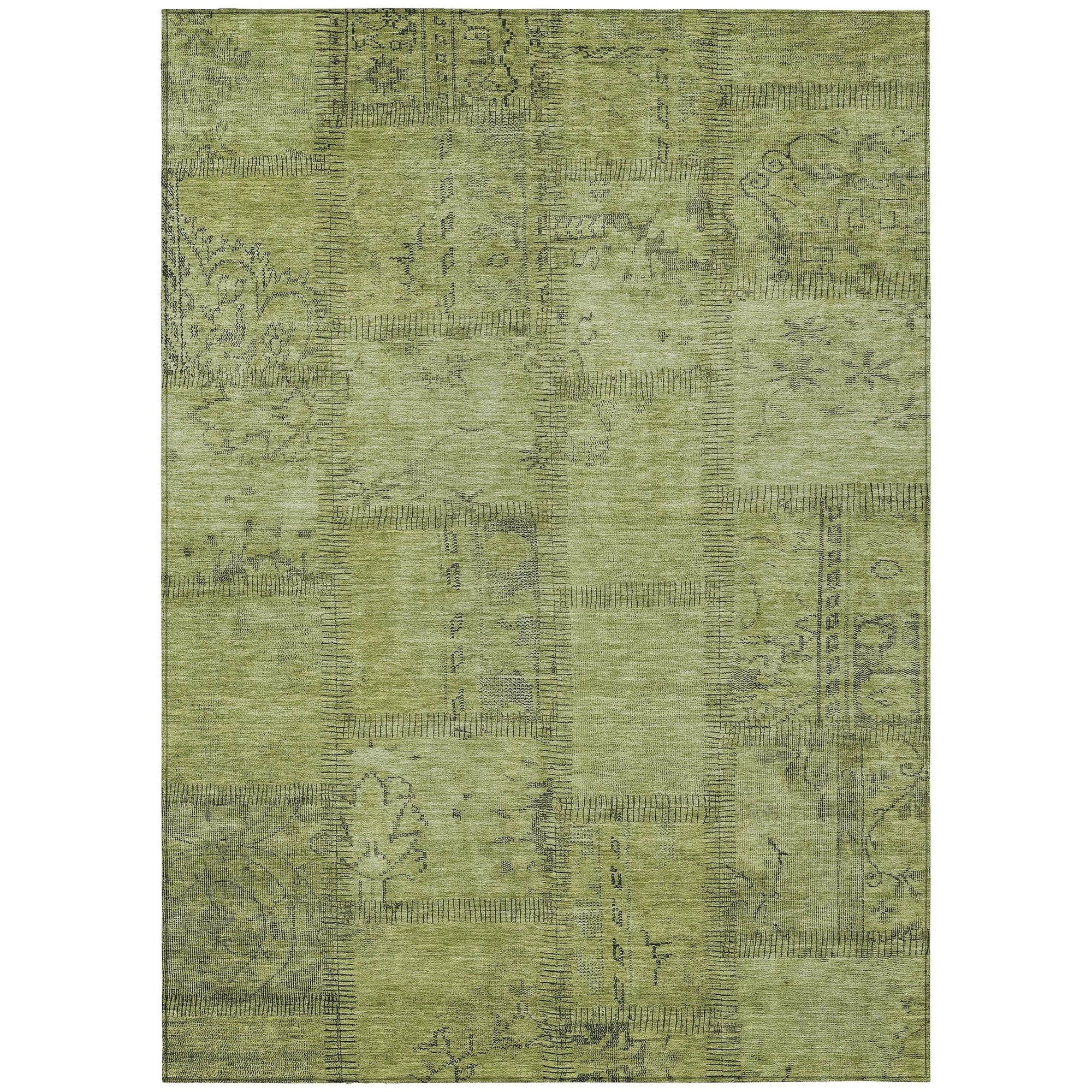 Machine Made ACN685 Fern Green Rugs #color_fern green