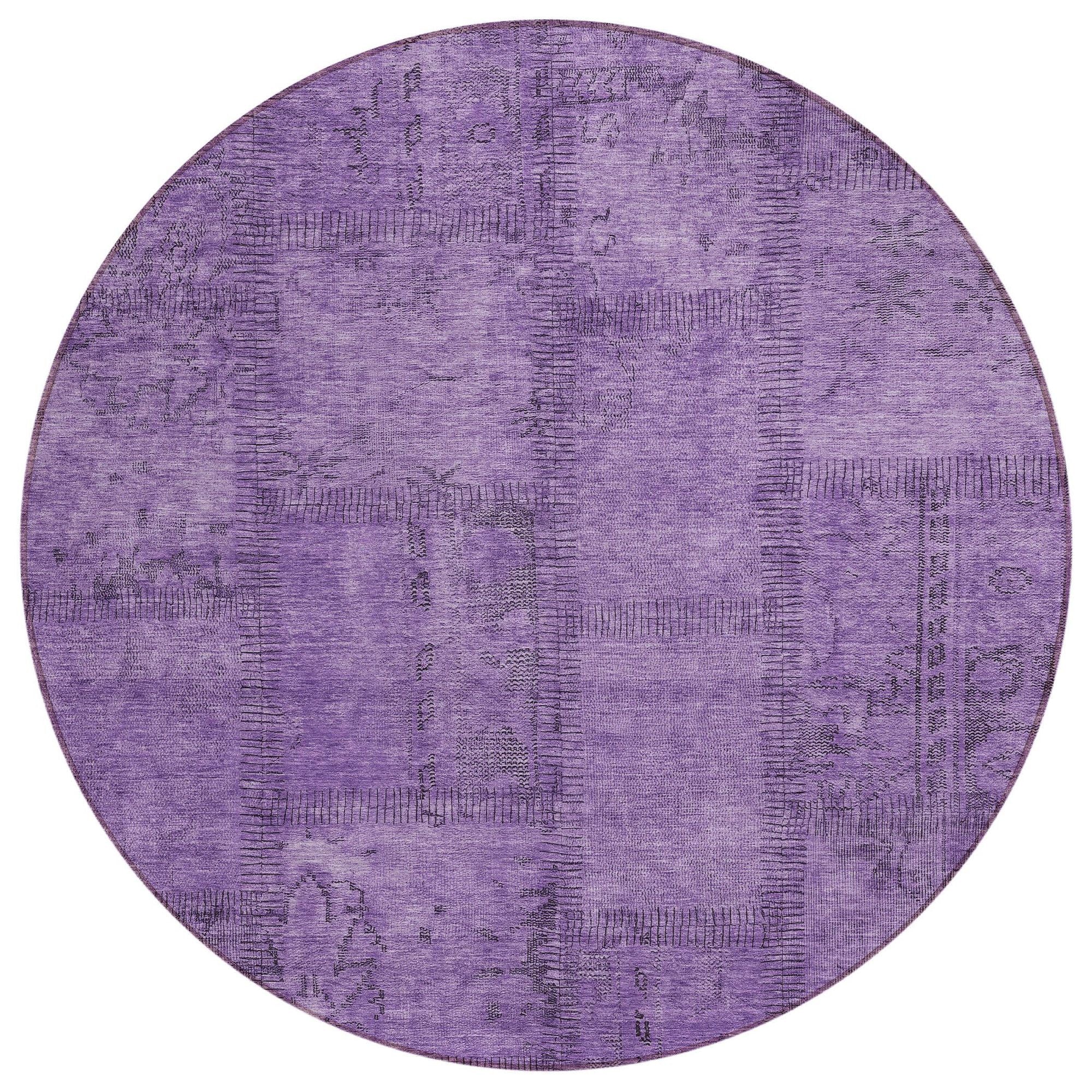 Machine Made ACN685 Purple  Rugs #color_purple 