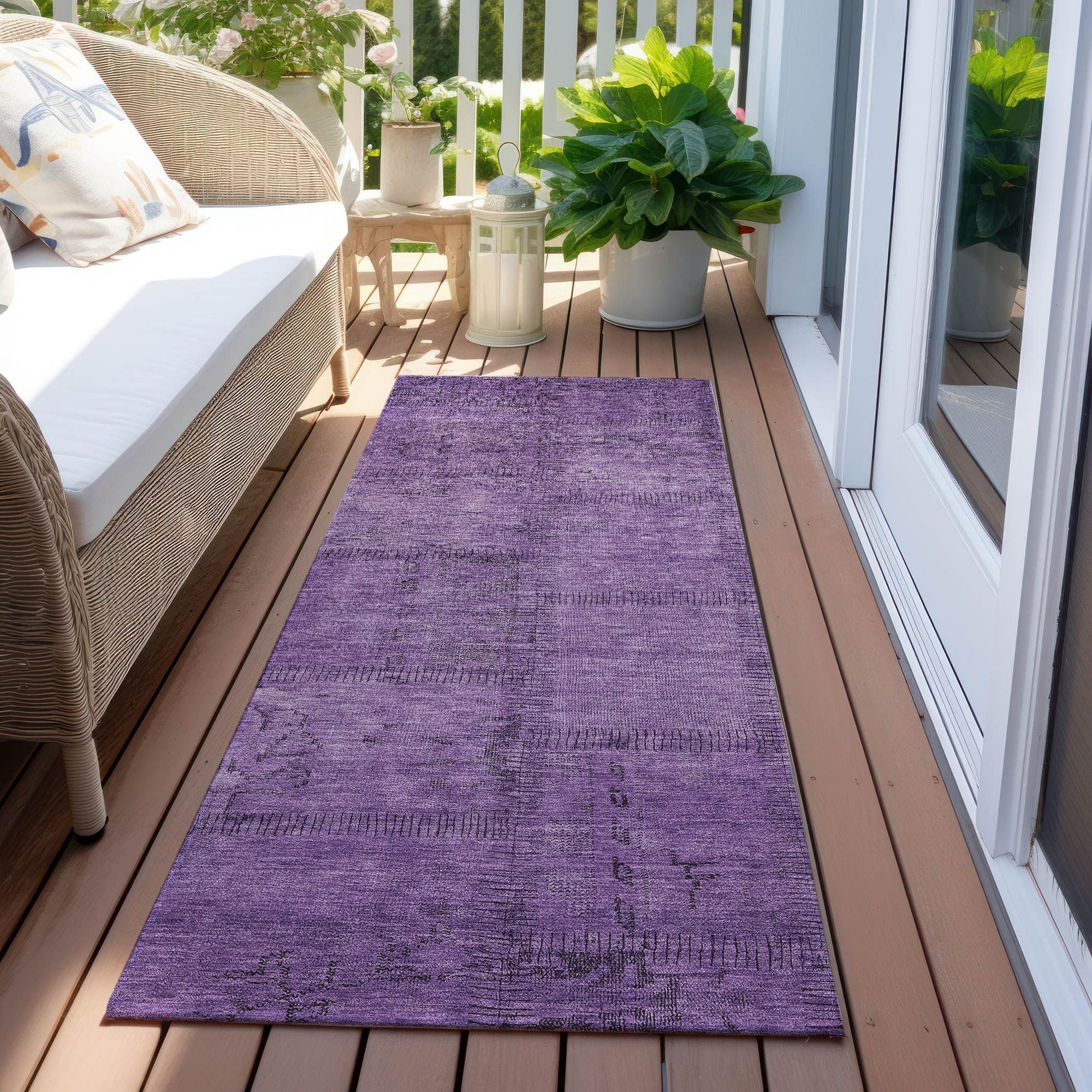 Machine Made ACN685 Purple  Rugs #color_purple 