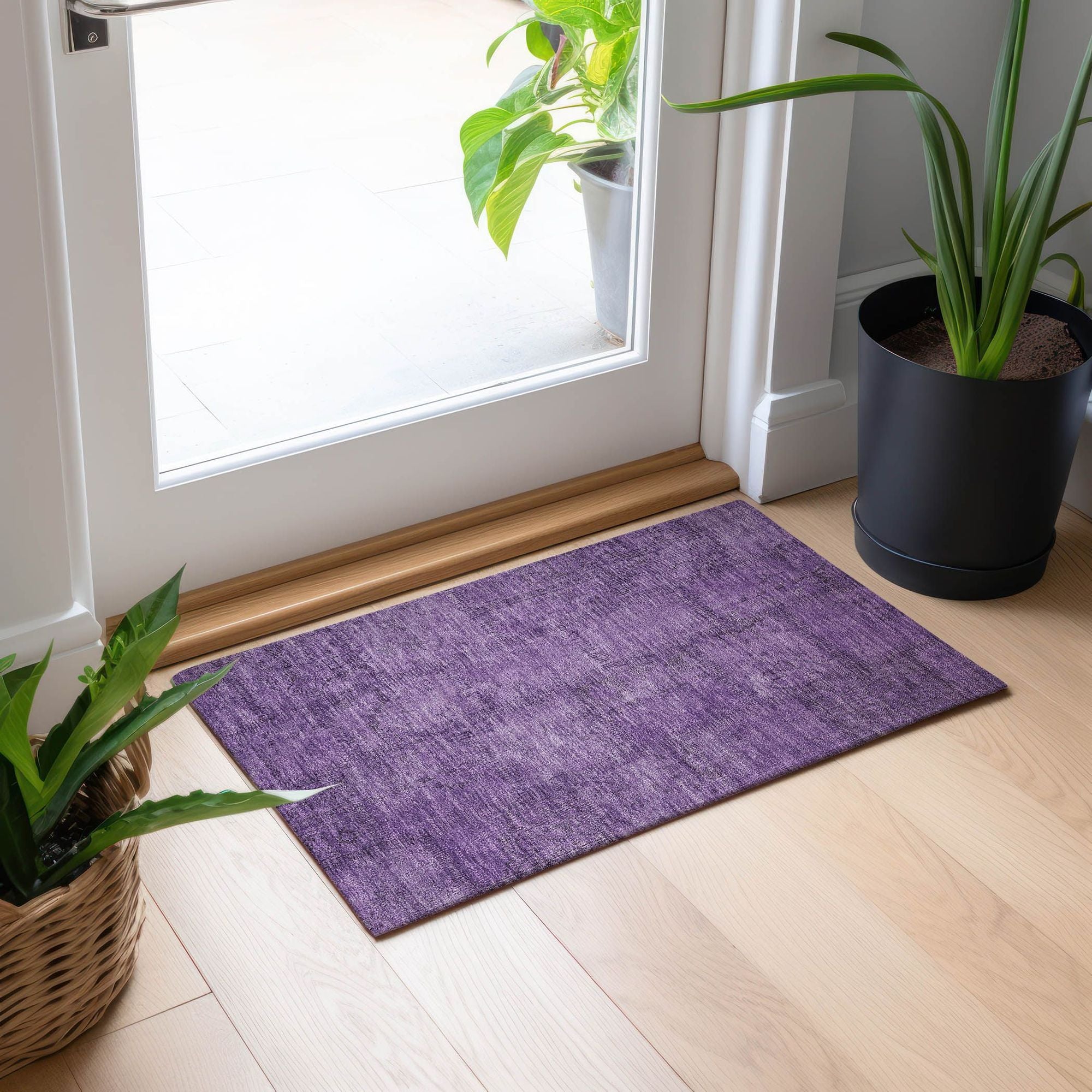 Machine Made ACN685 Purple  Rugs #color_purple 