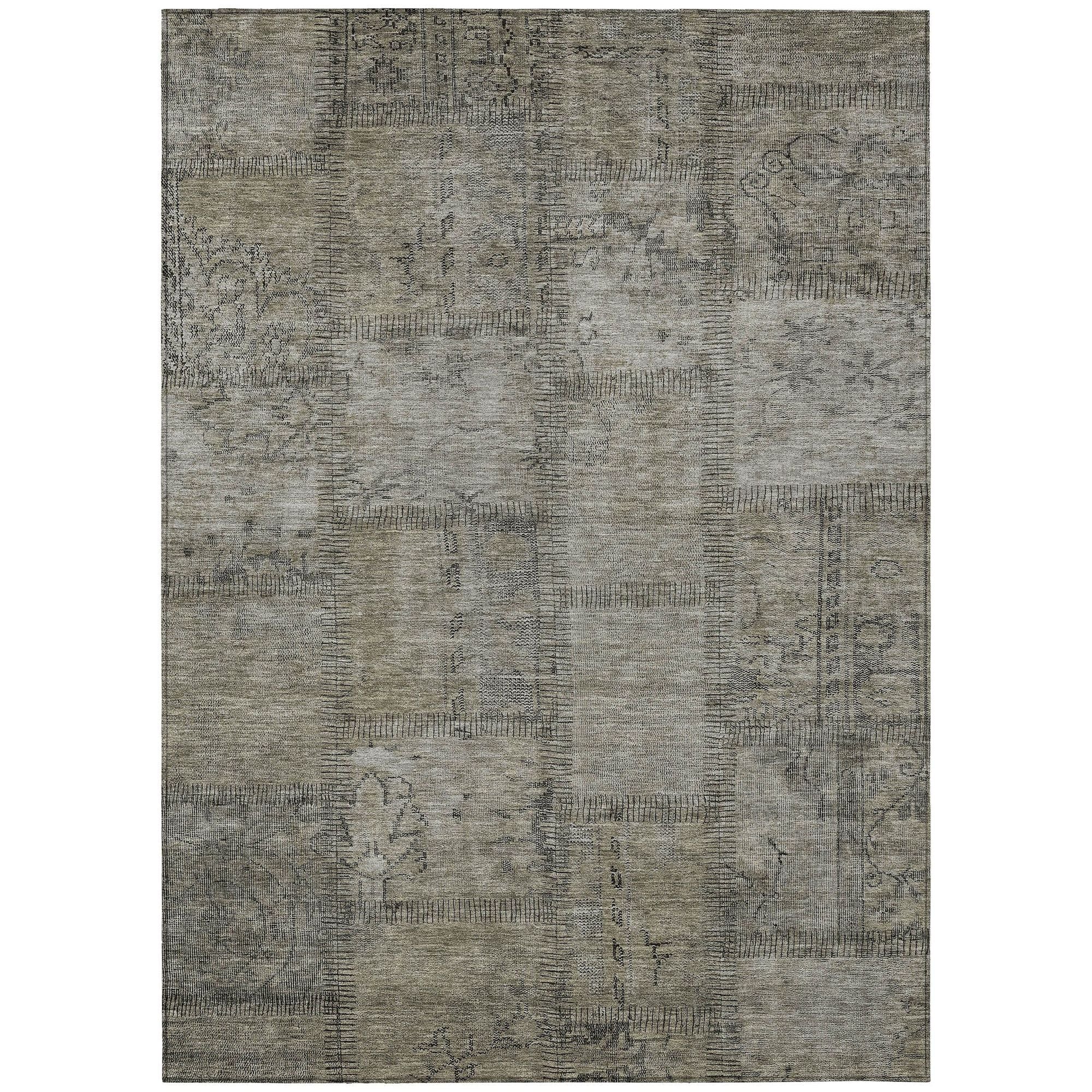 Machine Made ACN685 Taupe Brown Rugs #color_taupe brown