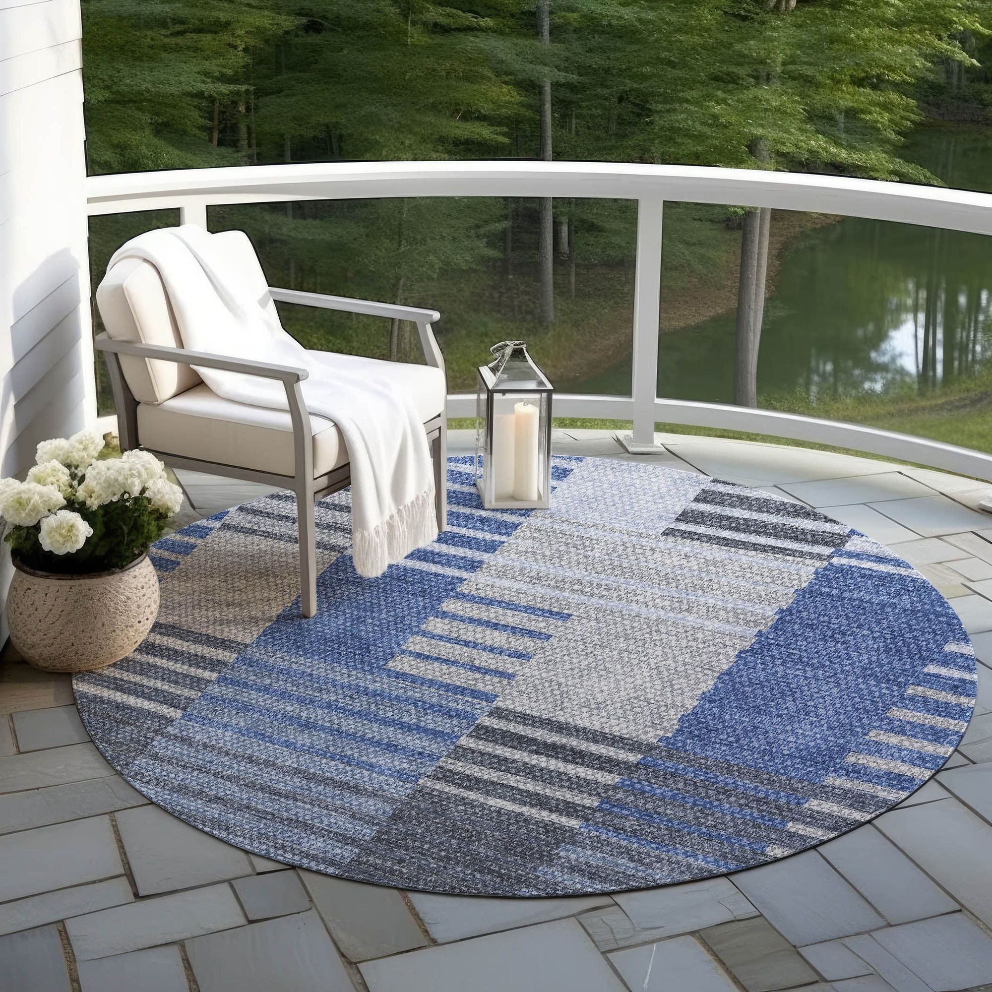 Machine Made ACN687 Blue  Rugs #color_blue 