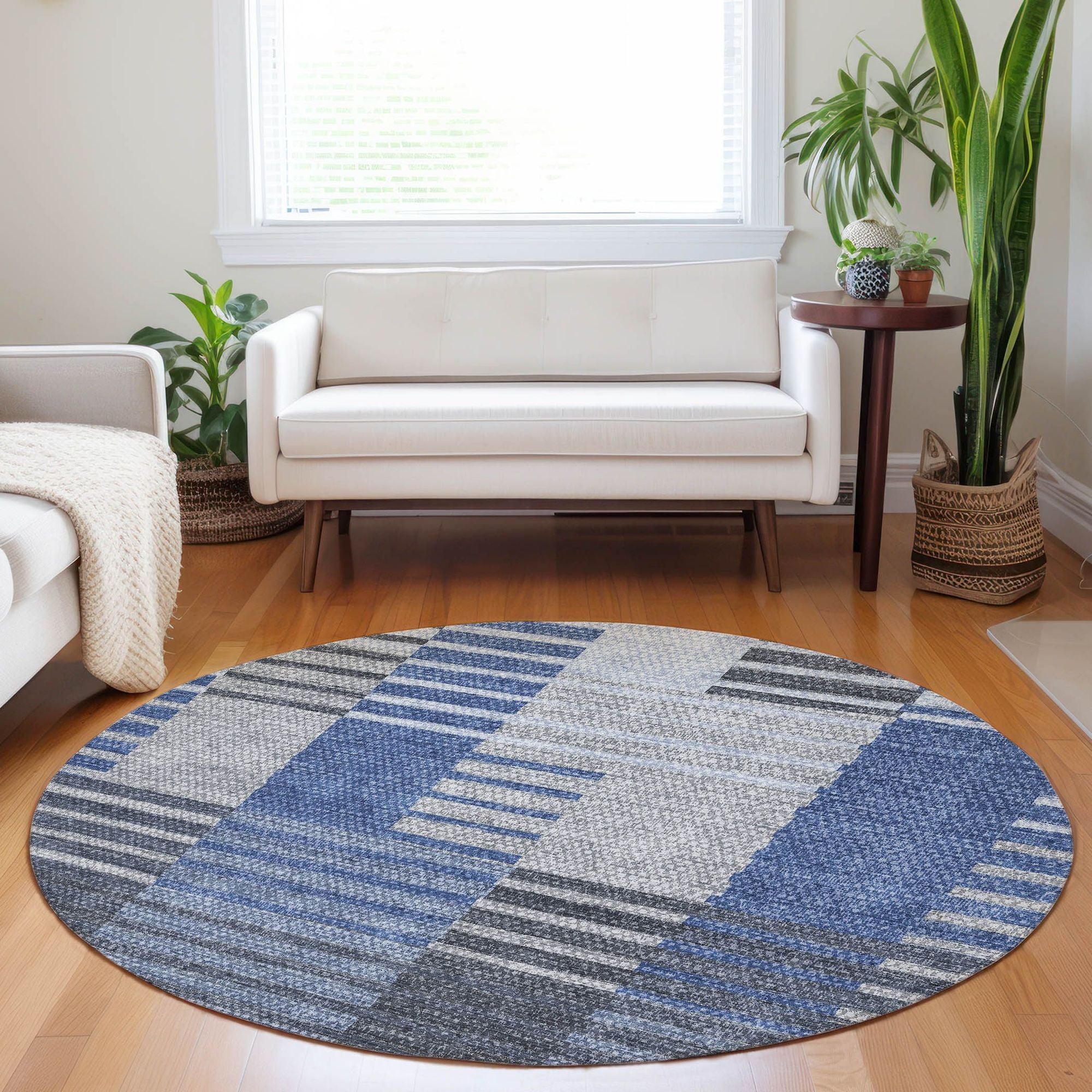 Machine Made ACN687 Blue  Rugs #color_blue 