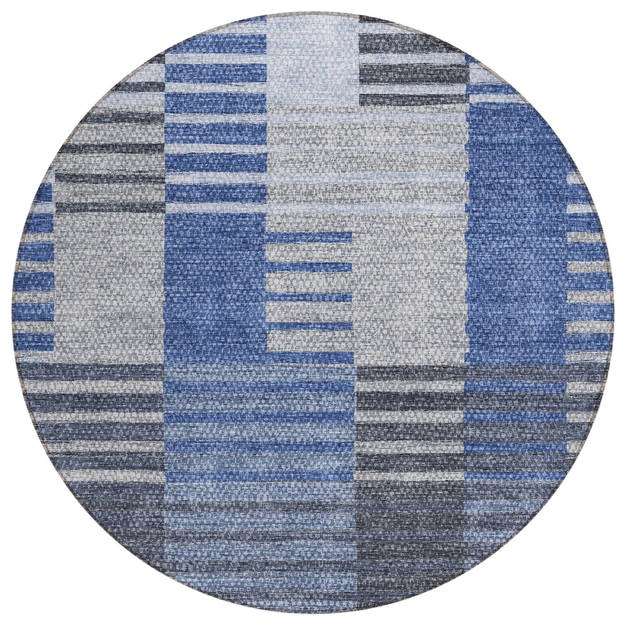 Machine Made ACN687 Blue  Rugs #color_blue 