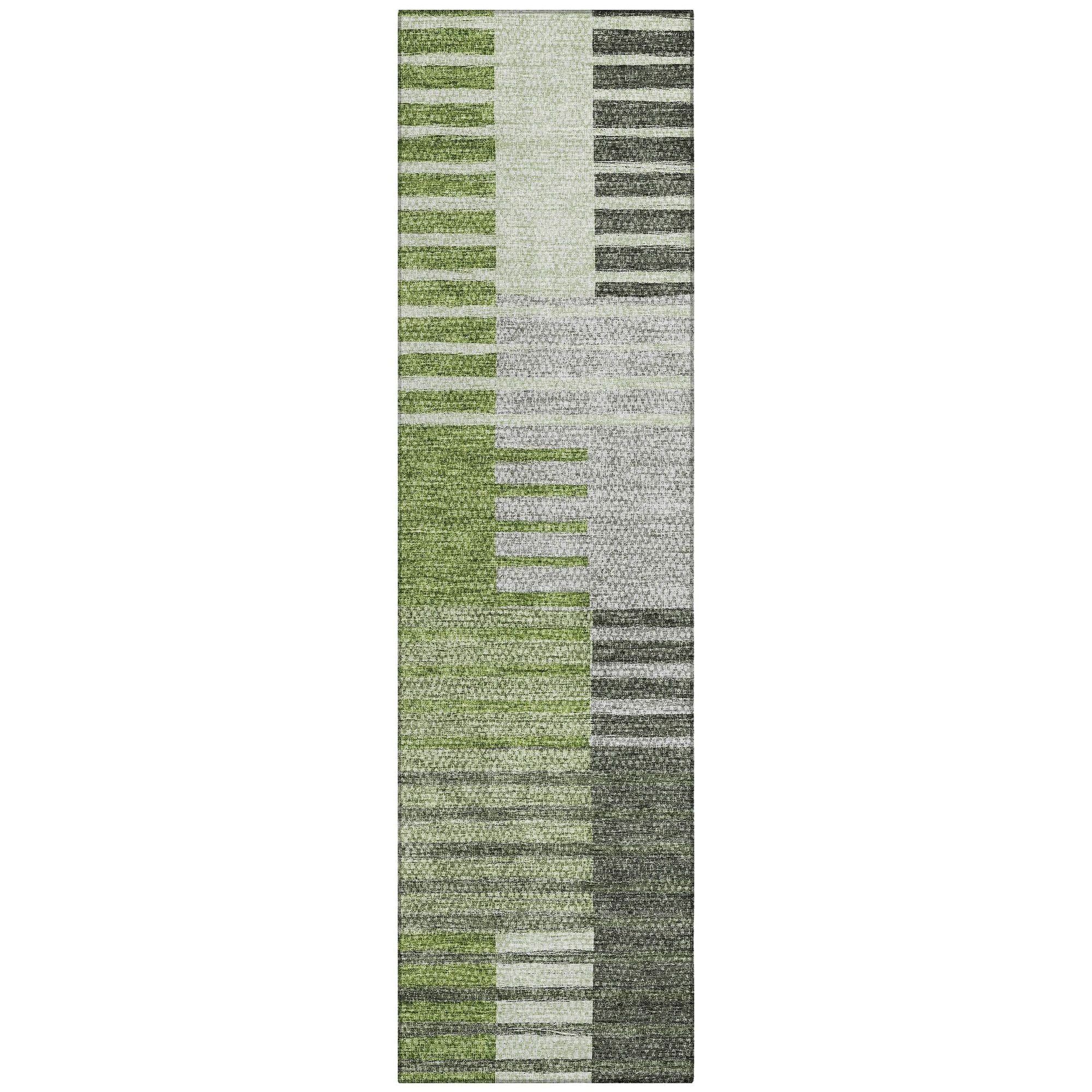 Machine Made ACN687 Green  Rugs #color_green 