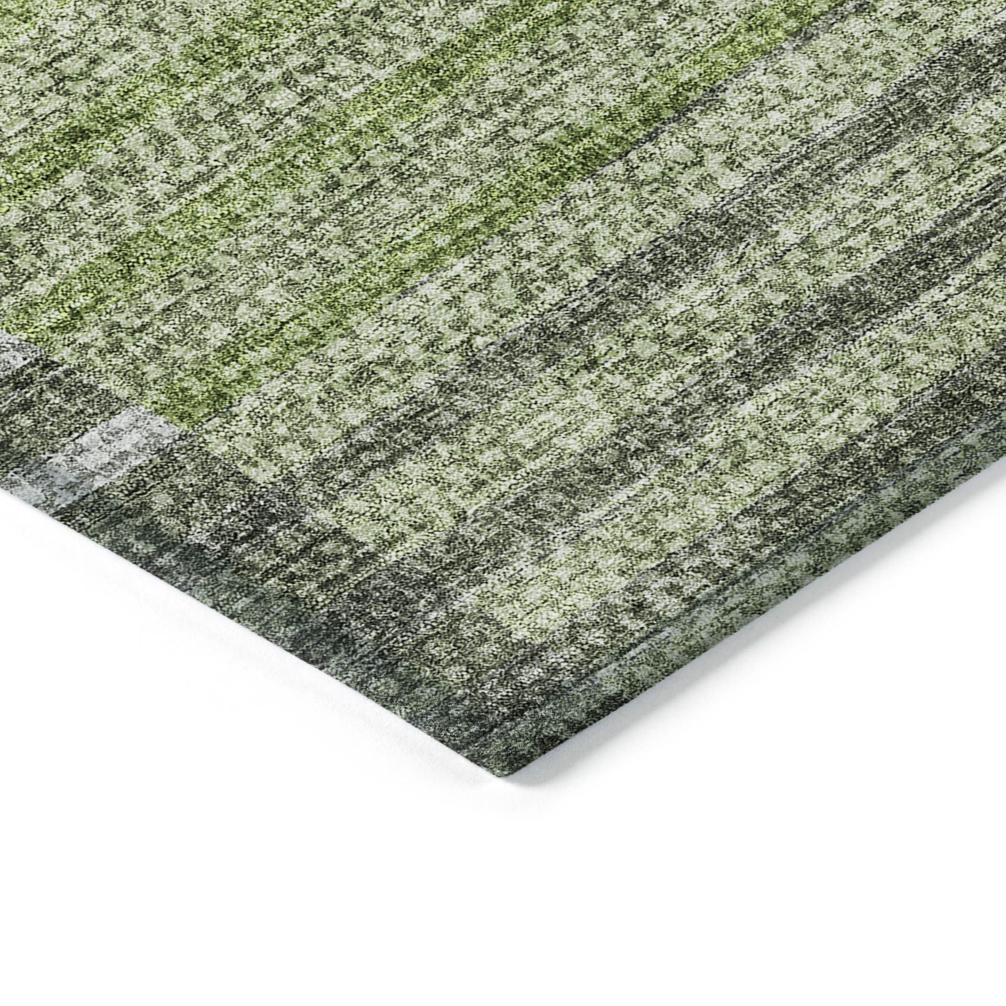 Machine Made ACN687 Green  Rugs #color_green 