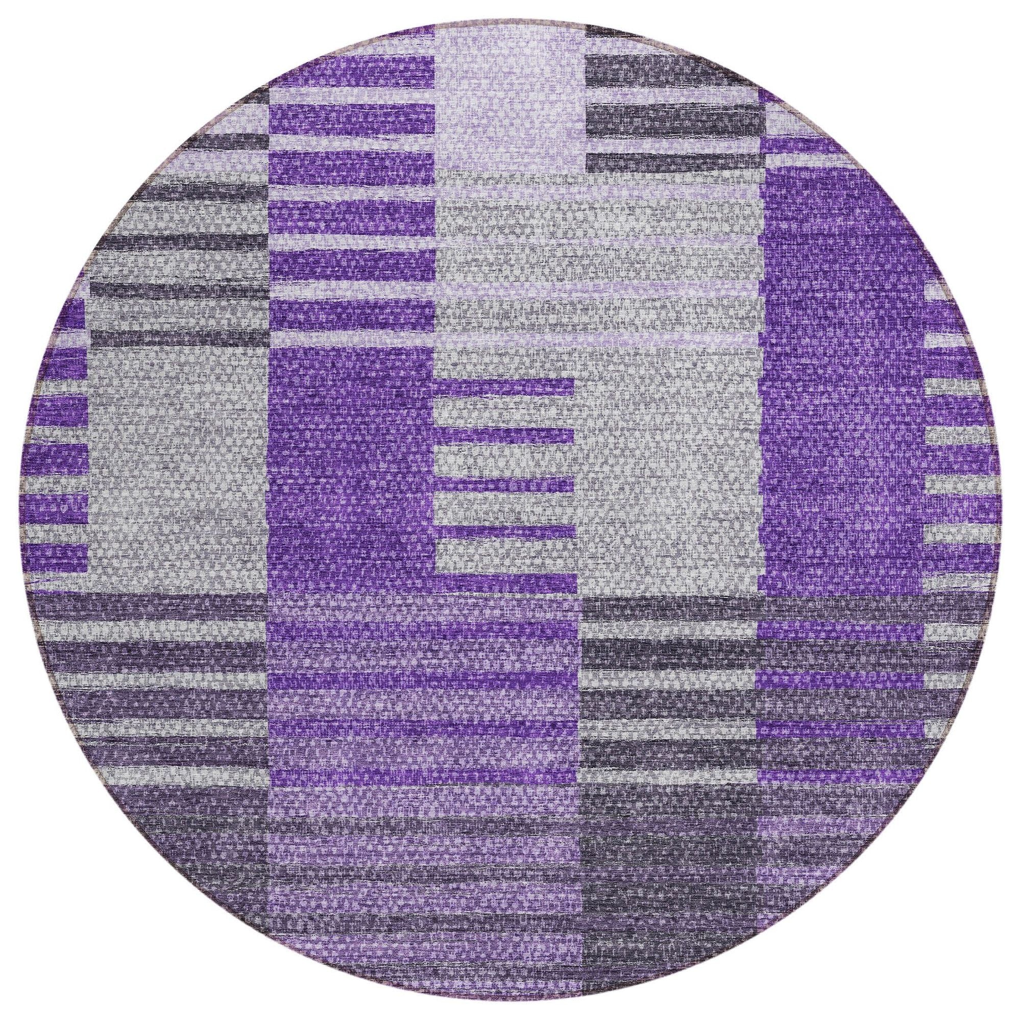 Machine Made ACN687 Purple  Rugs #color_purple 