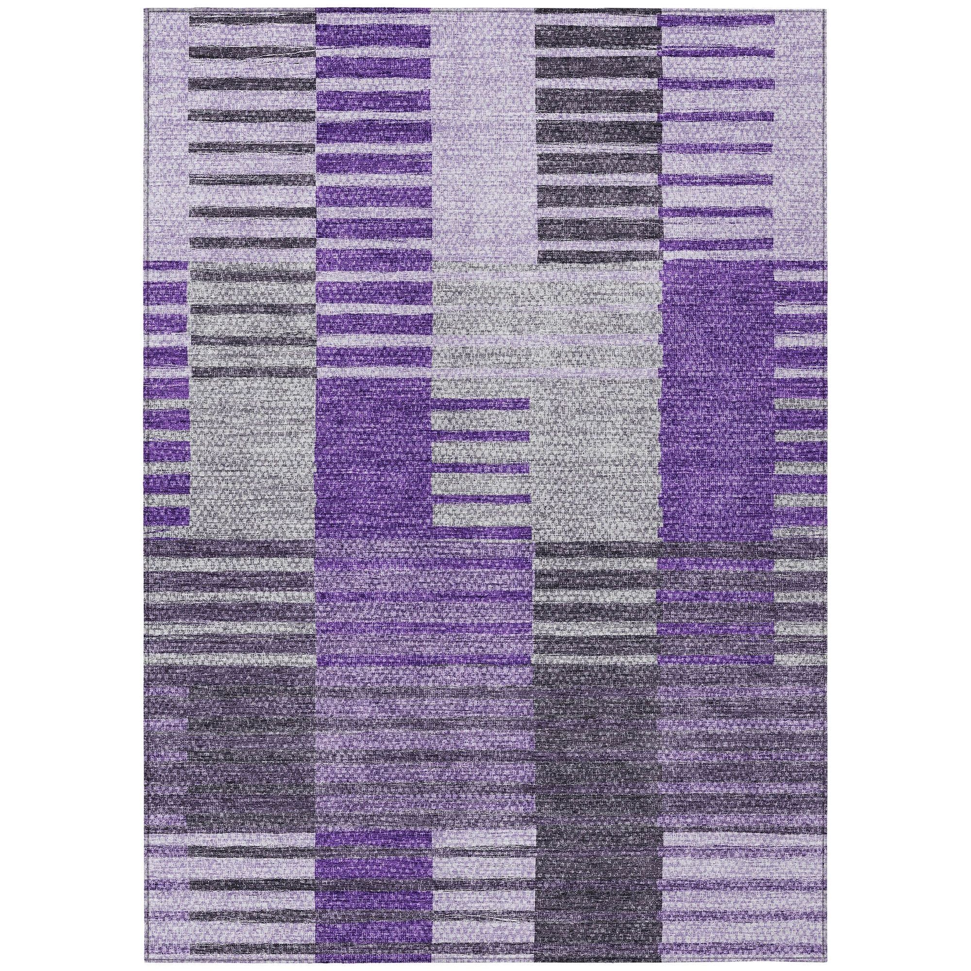 Machine Made ACN687 Purple  Rugs #color_purple 