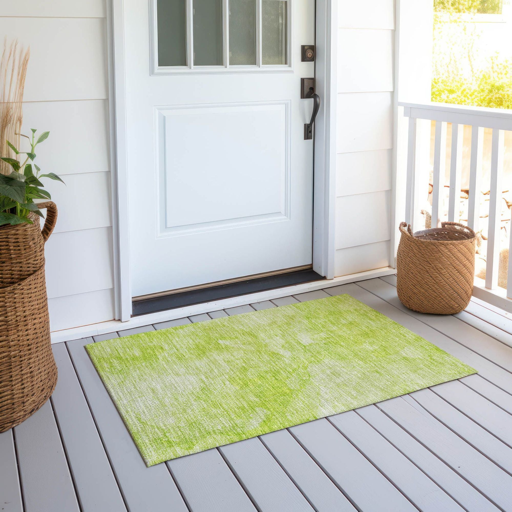 Machine Made ACN688 Aloe Green Rugs #color_aloe green