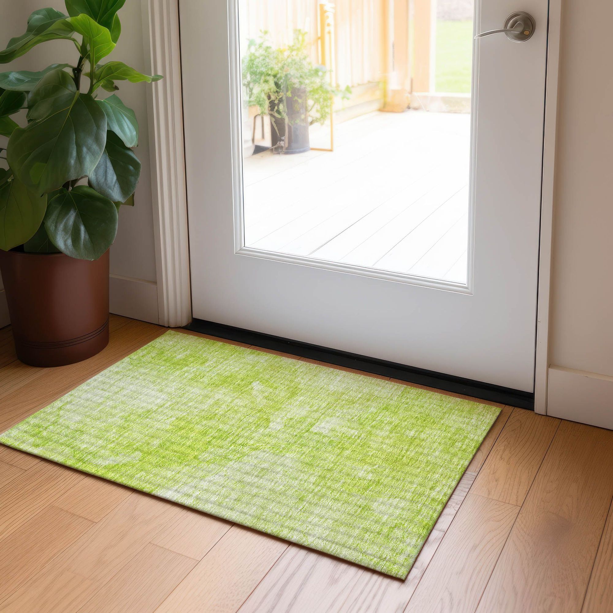 Machine Made ACN688 Aloe Green Rugs #color_aloe green