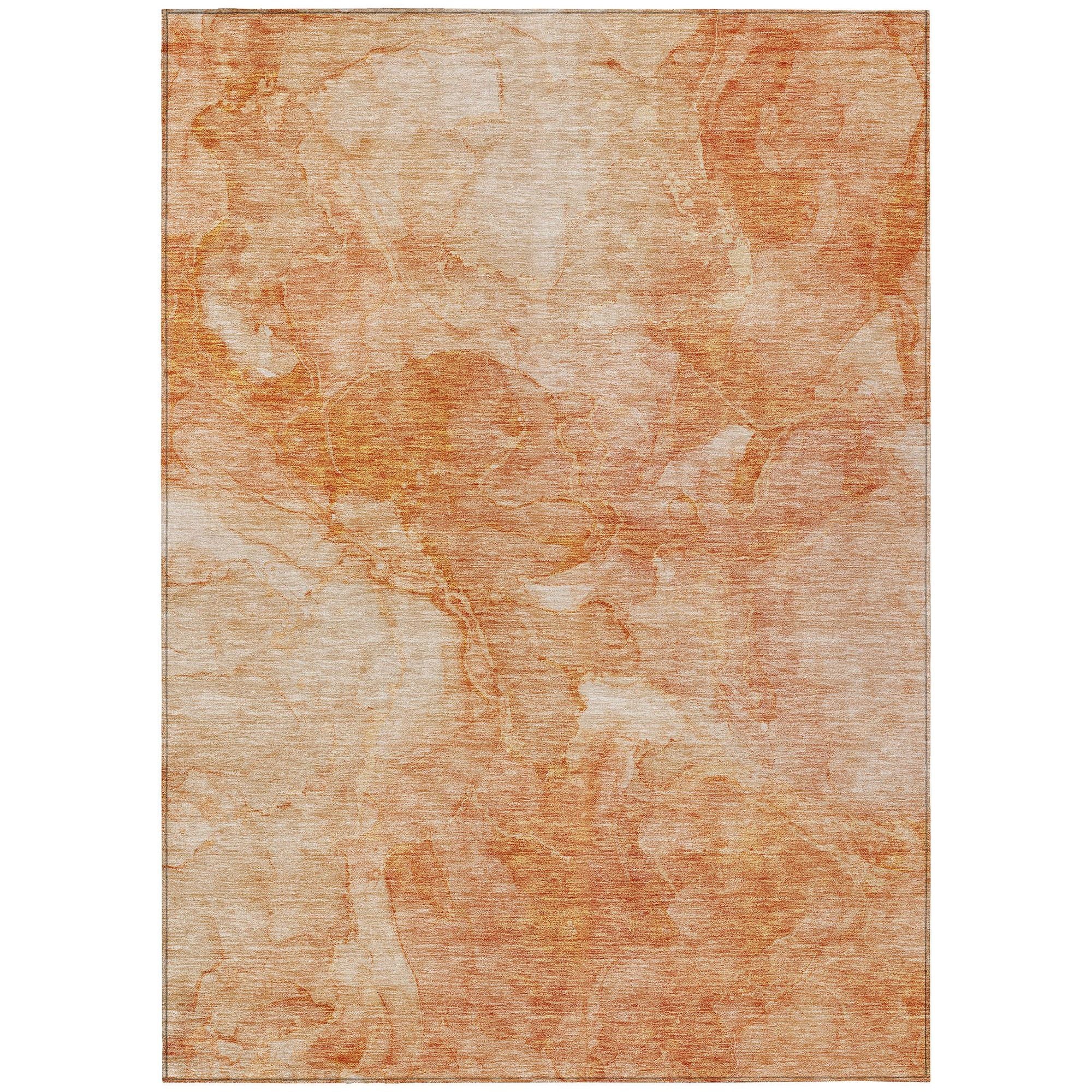 Machine Made ACN688 Salmon Orange Rugs #color_salmon orange