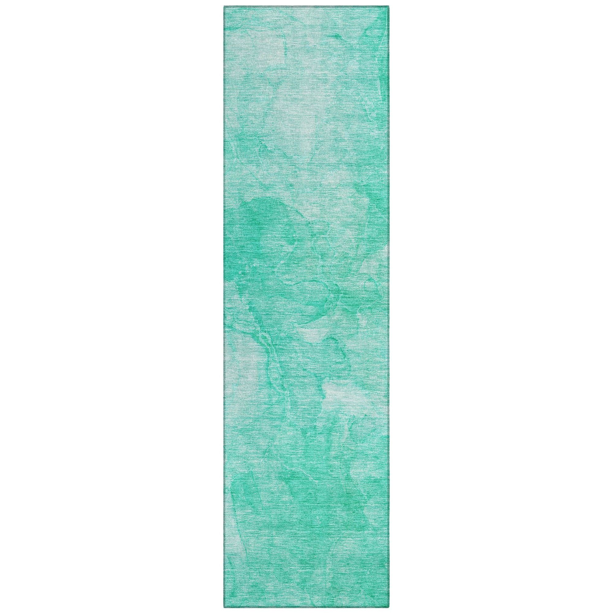 Machine Made ACN688 Teal  Rugs #color_teal 