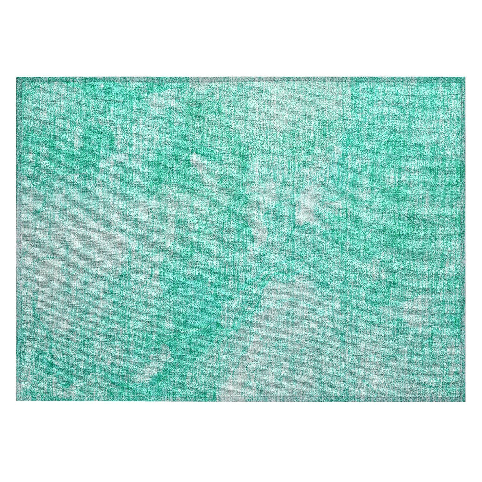 Machine Made ACN688 Teal  Rugs #color_teal 