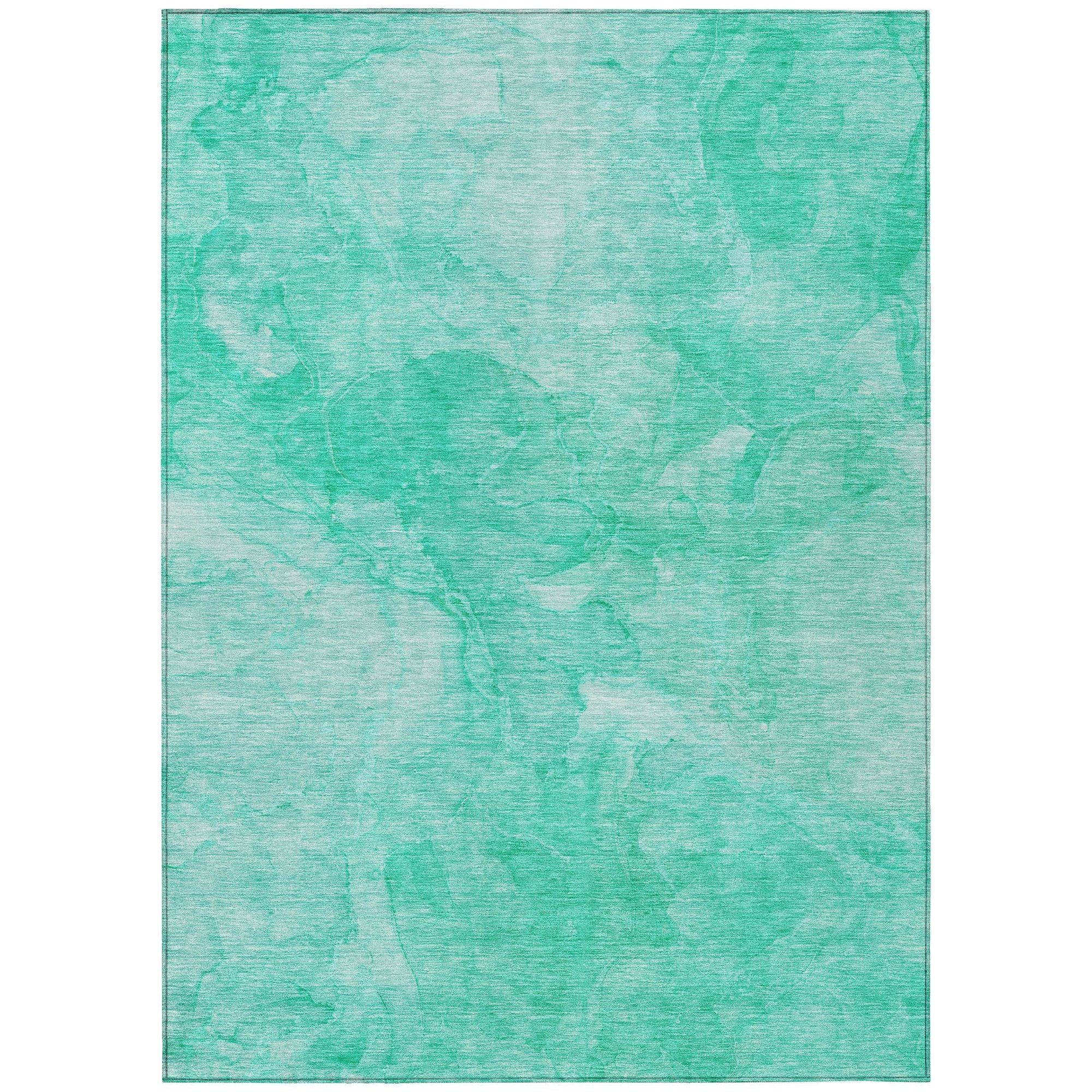 Machine Made ACN688 Teal  Rugs #color_teal 