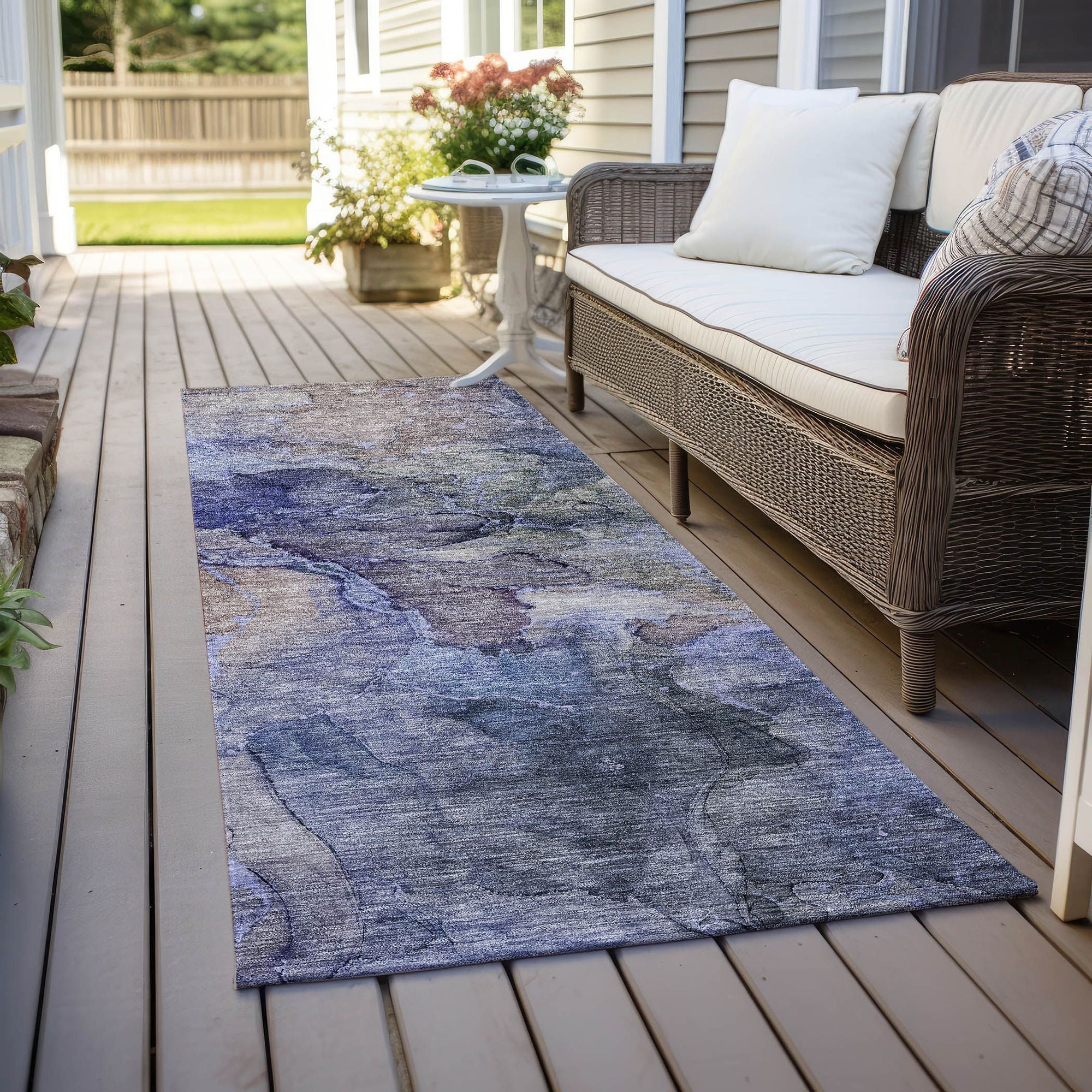 Machine Made ACN689 Blue  Rugs #color_blue 