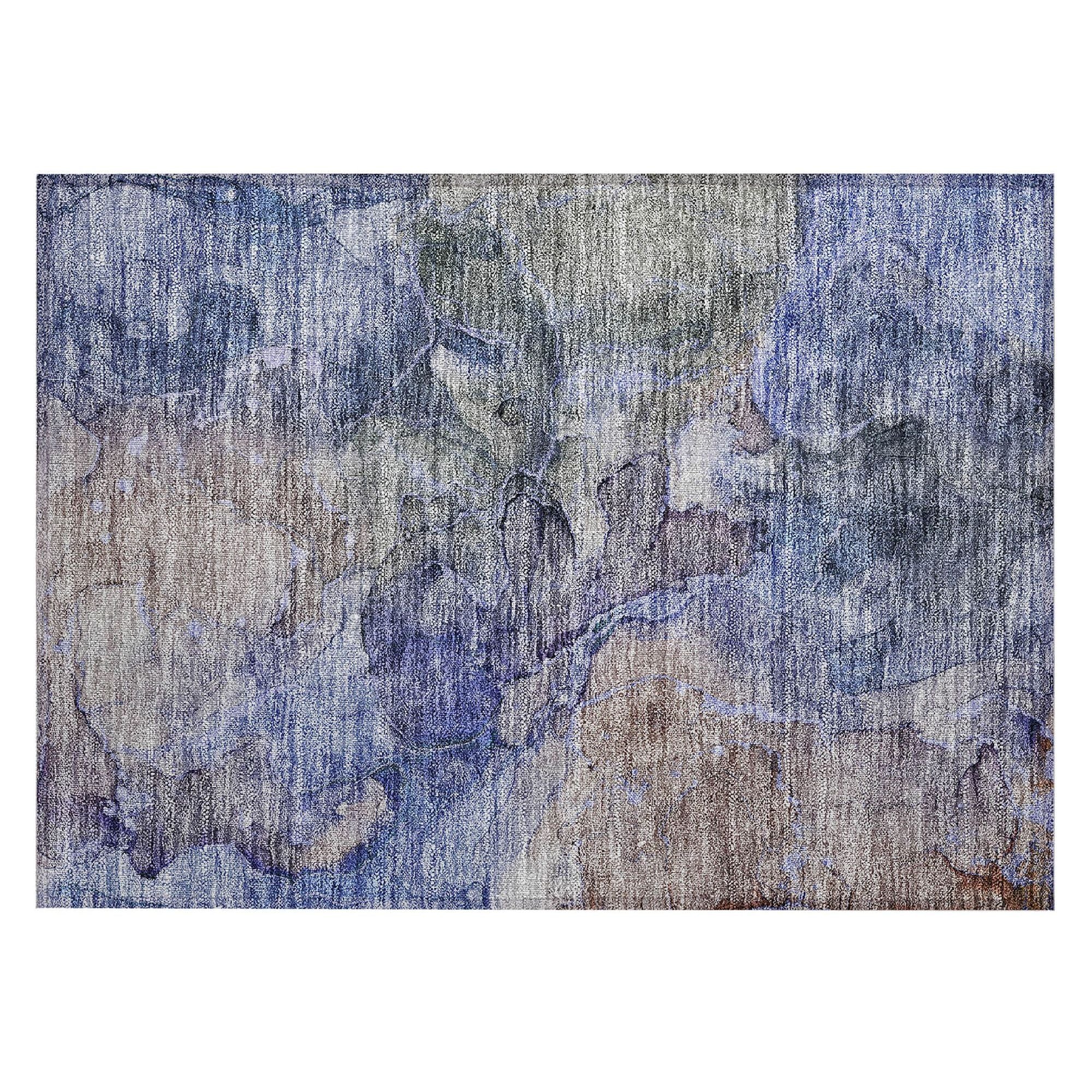 Machine Made ACN689 Blue  Rugs #color_blue 