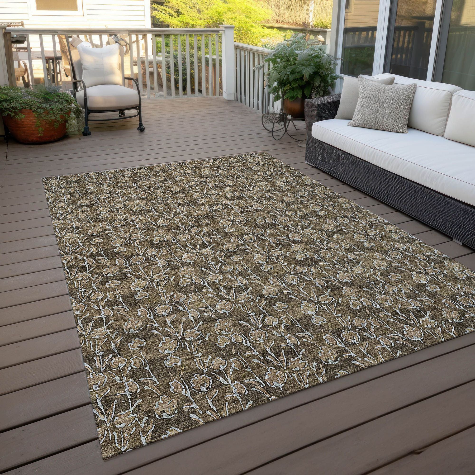 Machine Made ACN692 Brown  Rugs #color_brown 