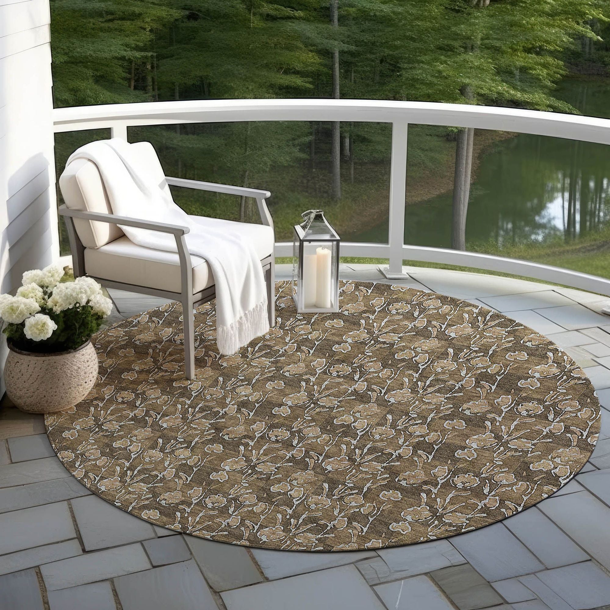 Machine Made ACN692 Brown  Rugs #color_brown 