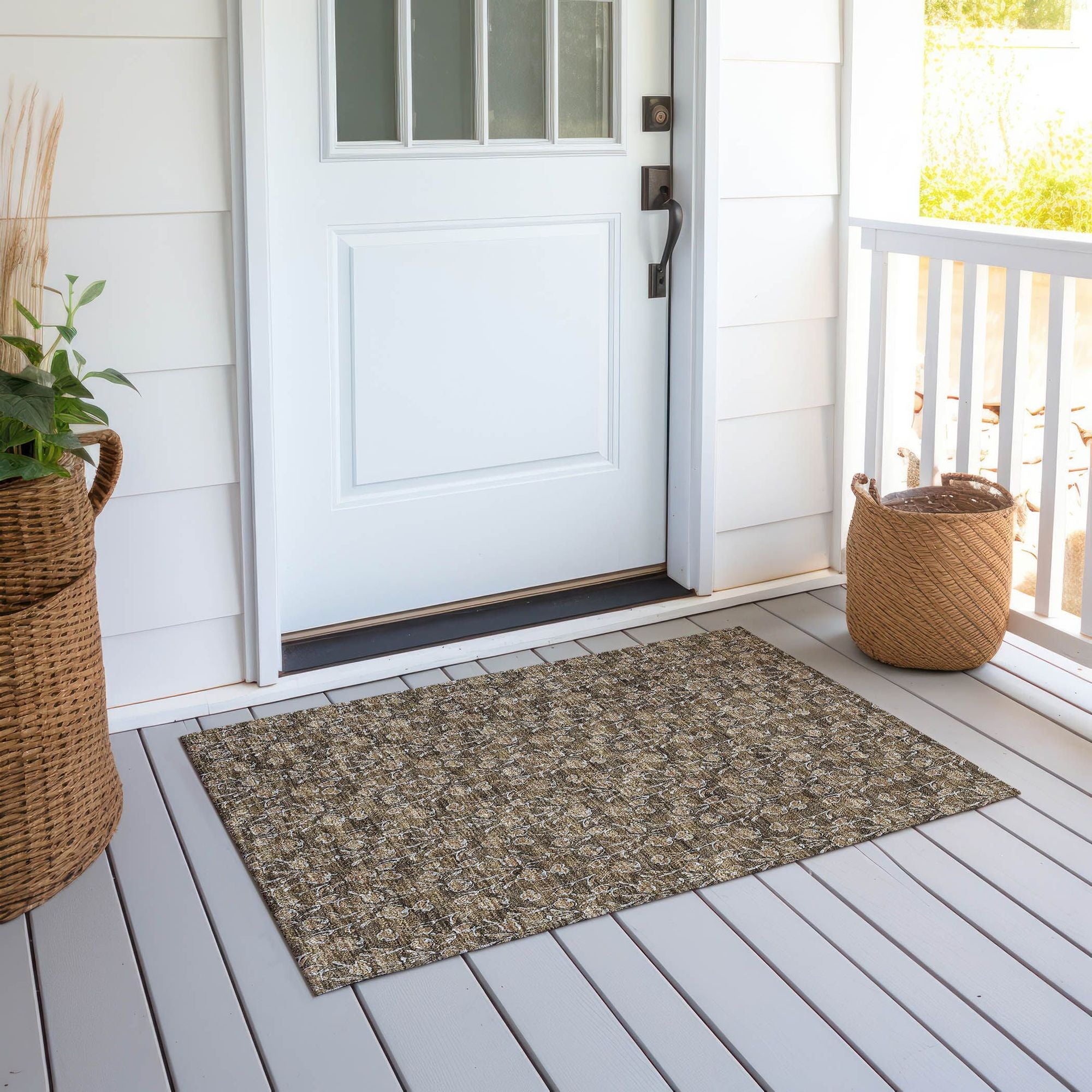 Machine Made ACN692 Brown  Rugs #color_brown 