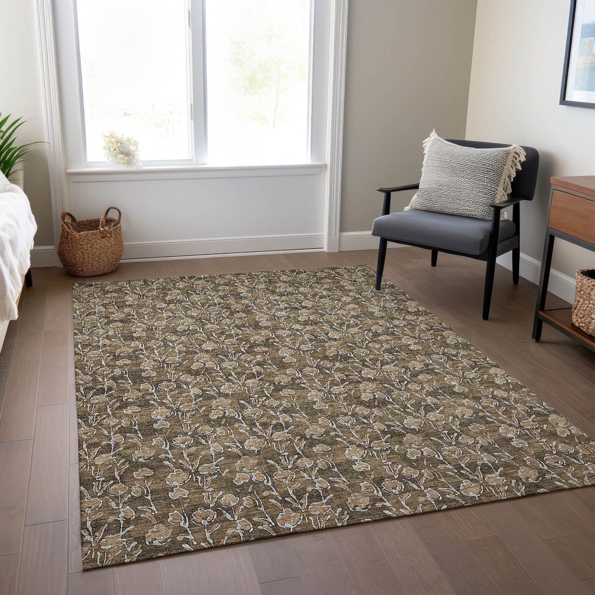 Machine Made ACN692 Brown  Rugs #color_brown 