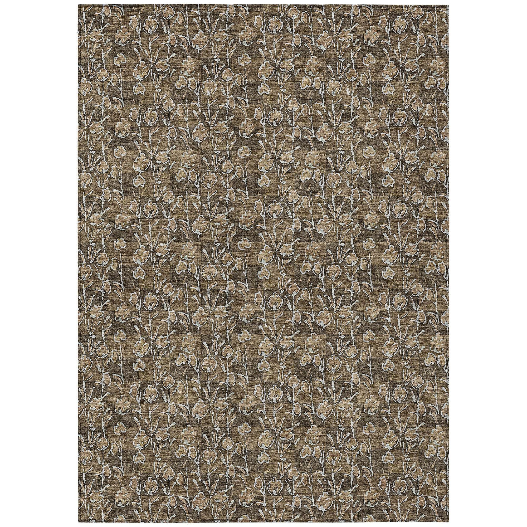 Machine Made ACN692 Brown  Rugs #color_brown 