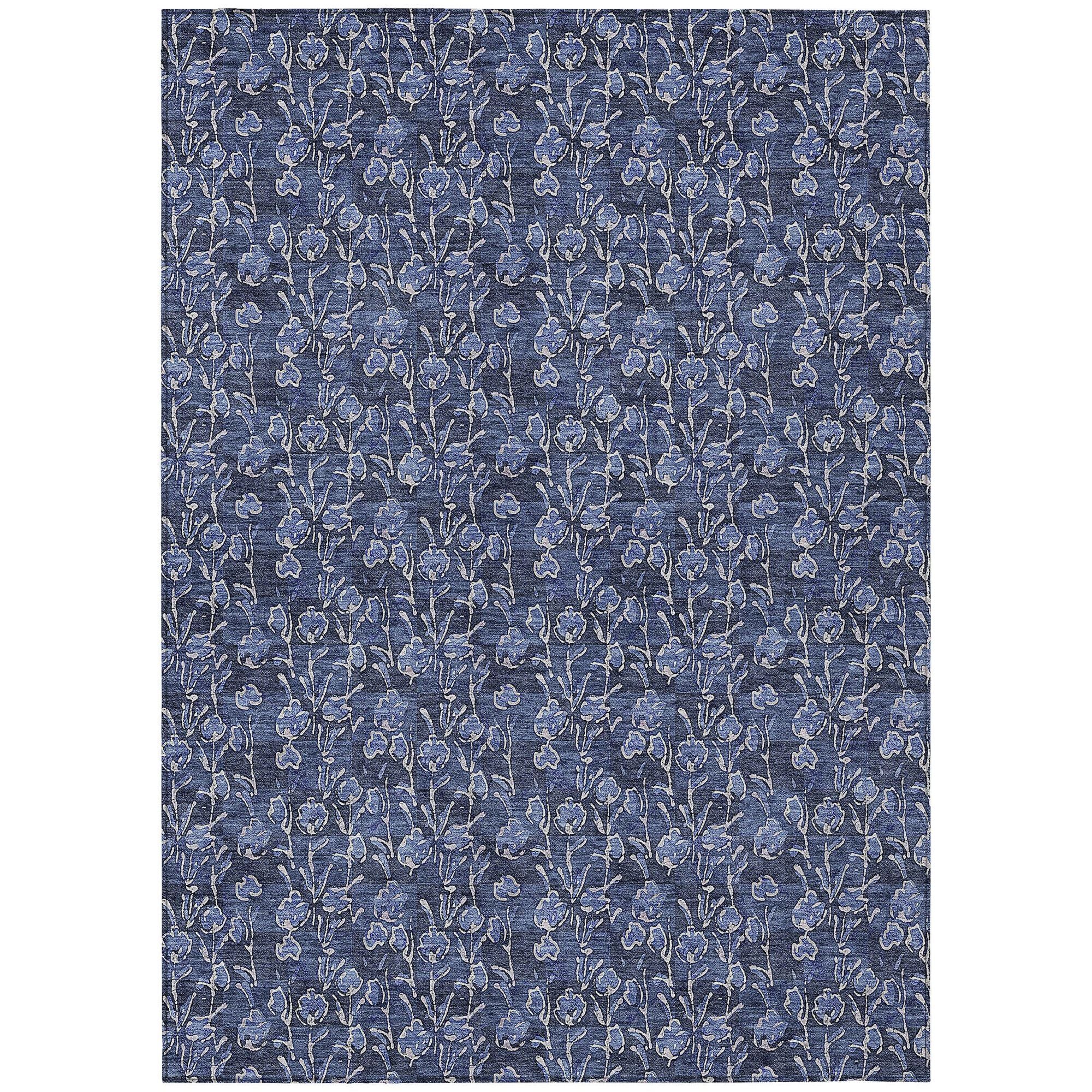 Machine Made ACN692 Navy Blue Rugs #color_navy blue