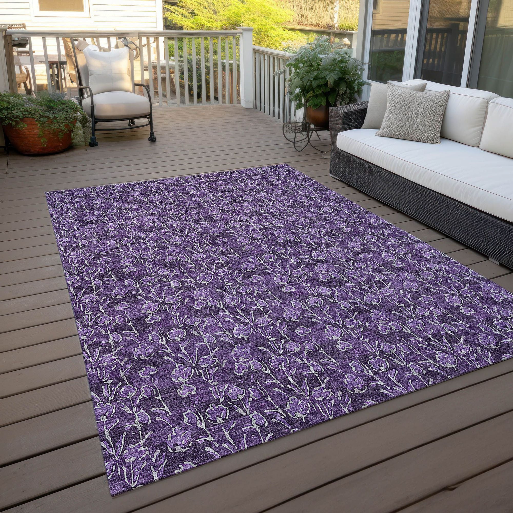 Machine Made ACN692 Purple  Rugs #color_purple 