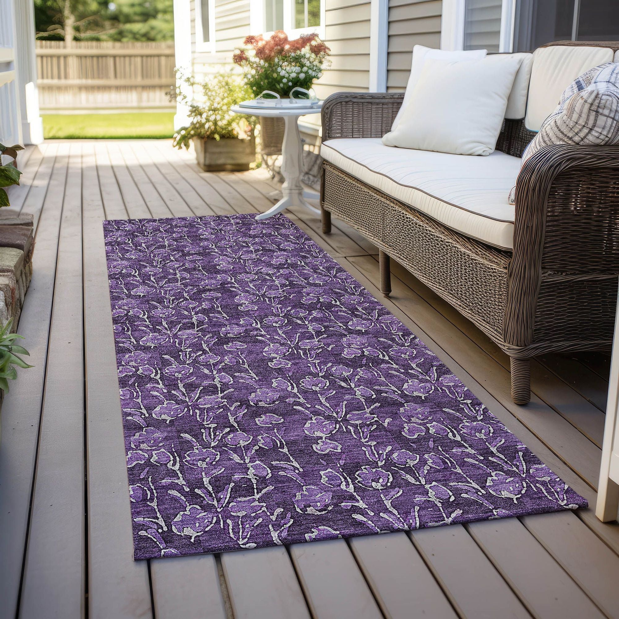 Machine Made ACN692 Purple  Rugs #color_purple 