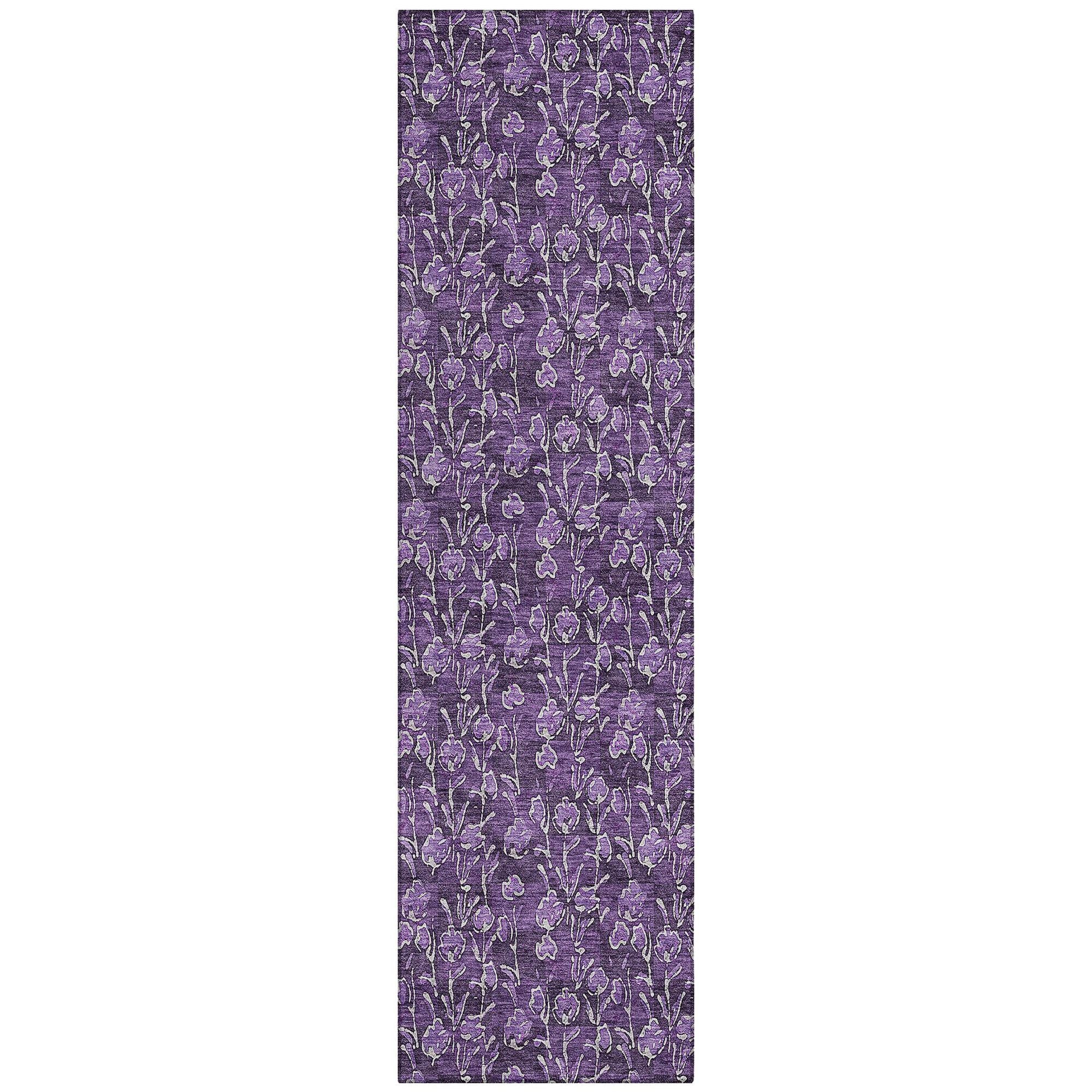 Machine Made ACN692 Purple  Rugs #color_purple 