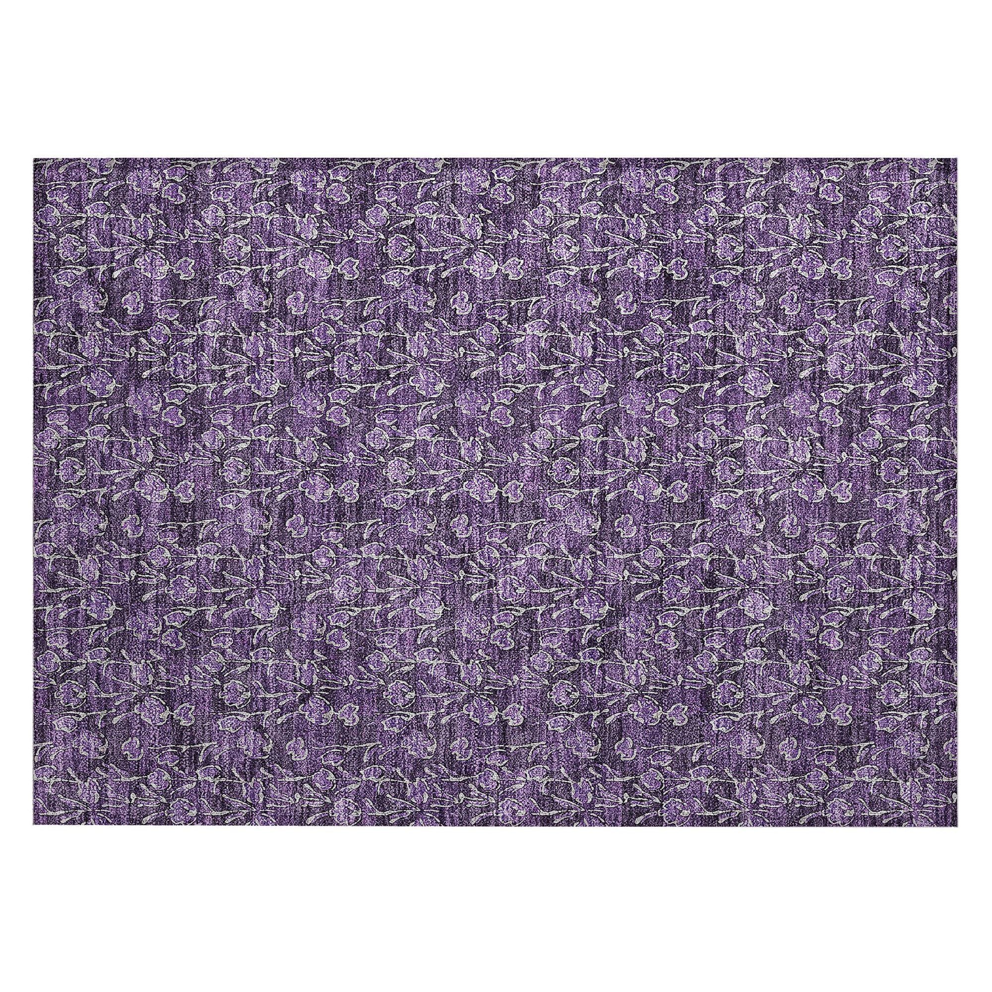 Machine Made ACN692 Purple  Rugs #color_purple 