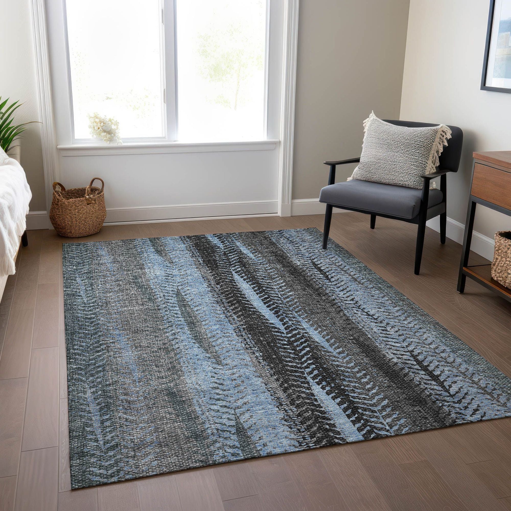 Machine Made ACN693 Blue  Rugs #color_blue 