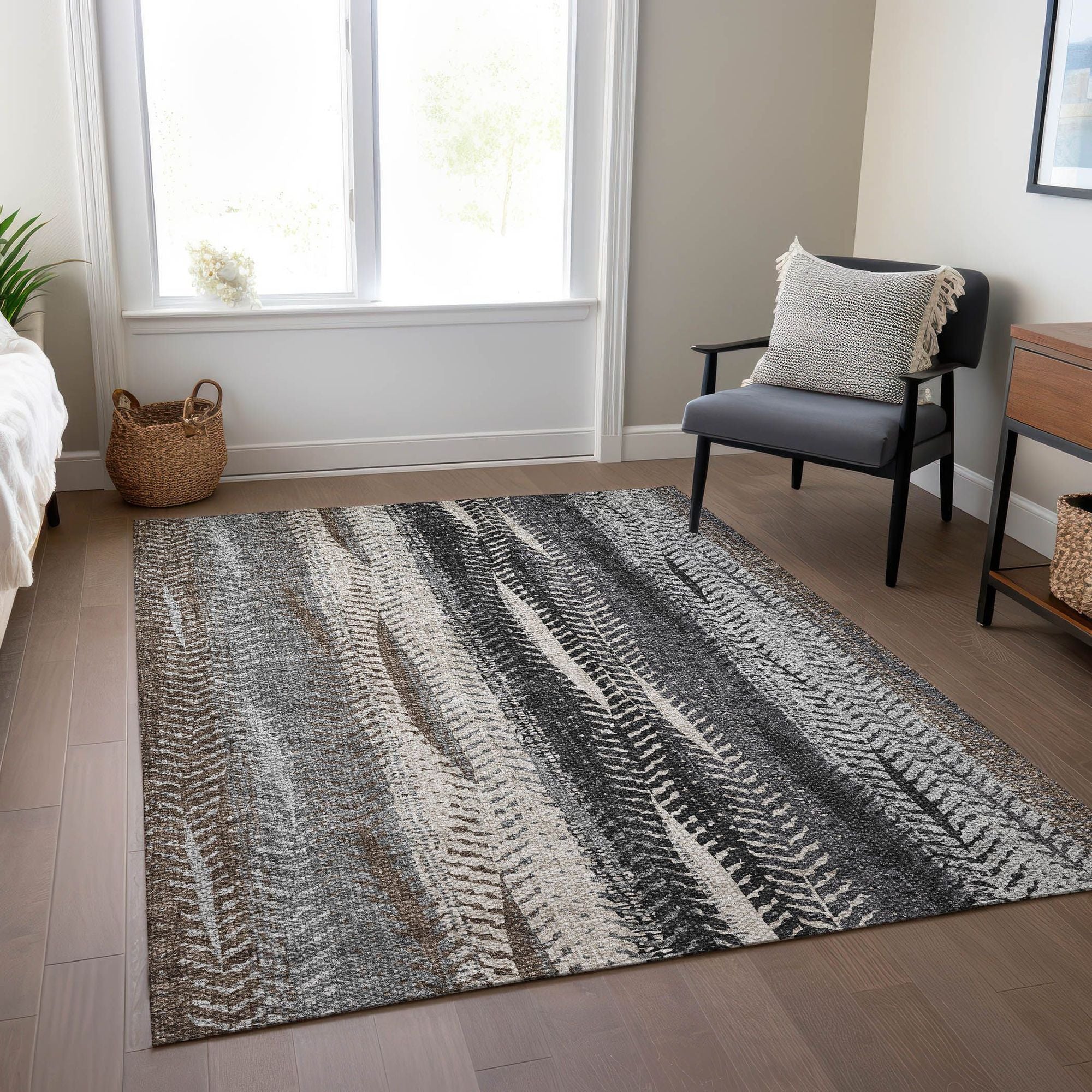 Machine Made ACN693 Brown  Rugs #color_brown 