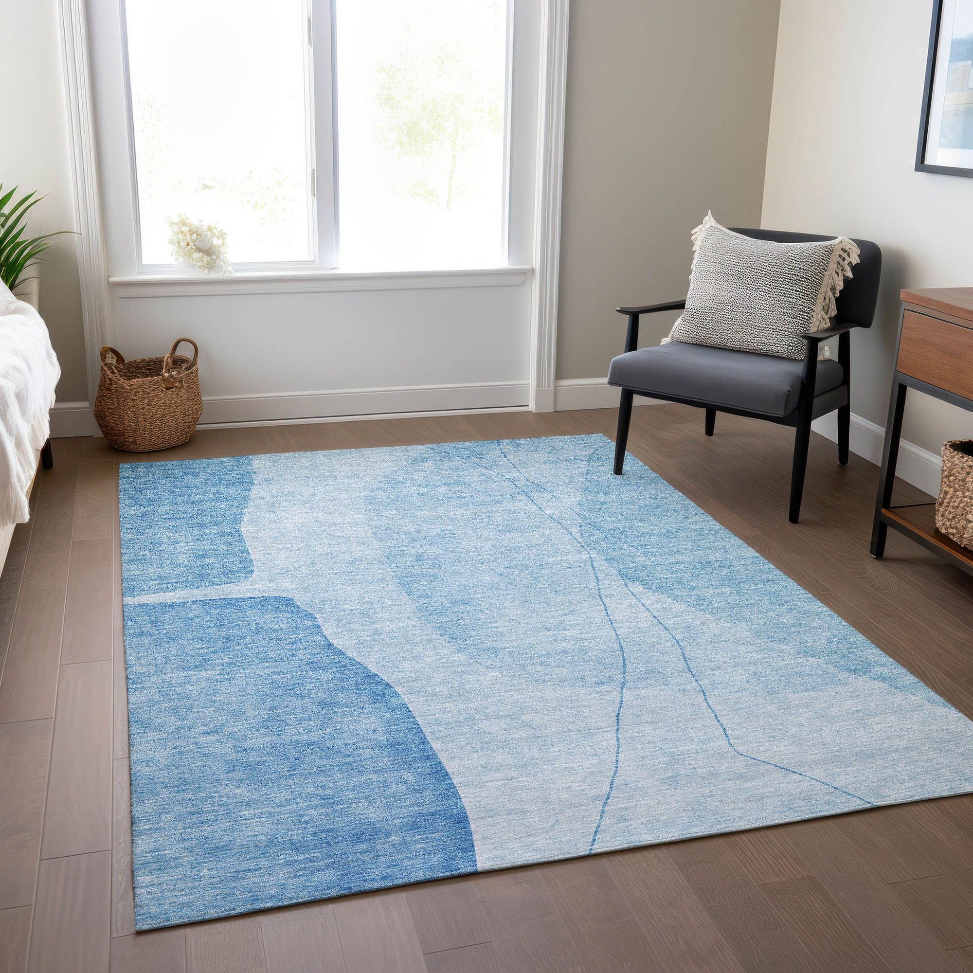 Machine Made ACN696 Blue  Rugs #color_blue 