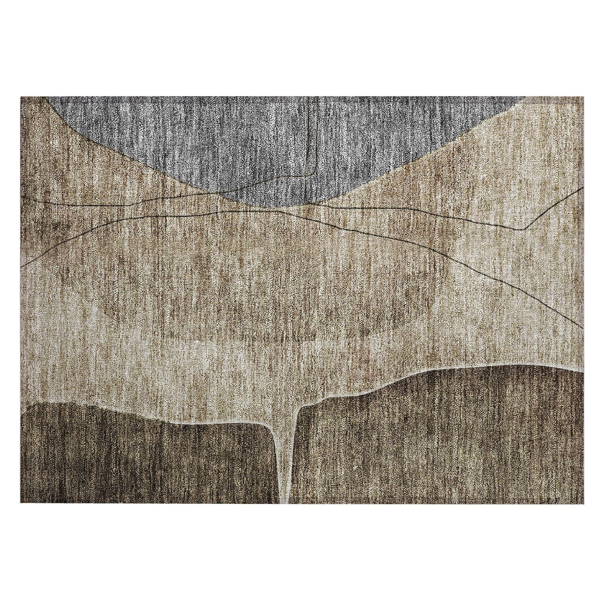 Machine Made ACN696 Brown  Rugs #color_brown 