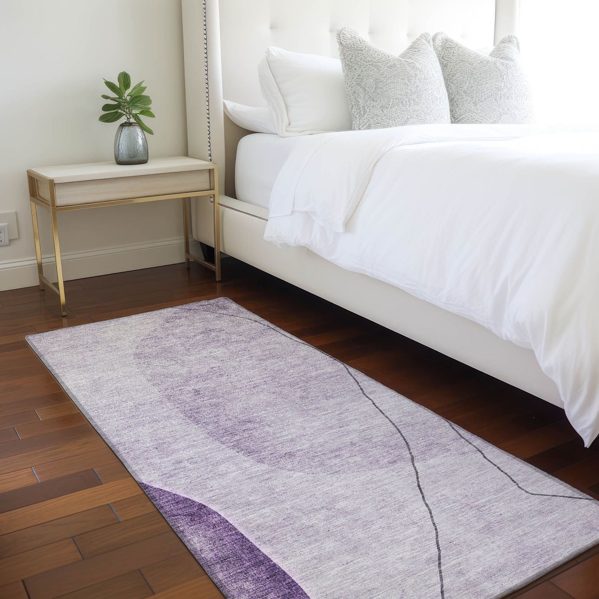 Machine Made ACN696 Purple  Rugs #color_purple 