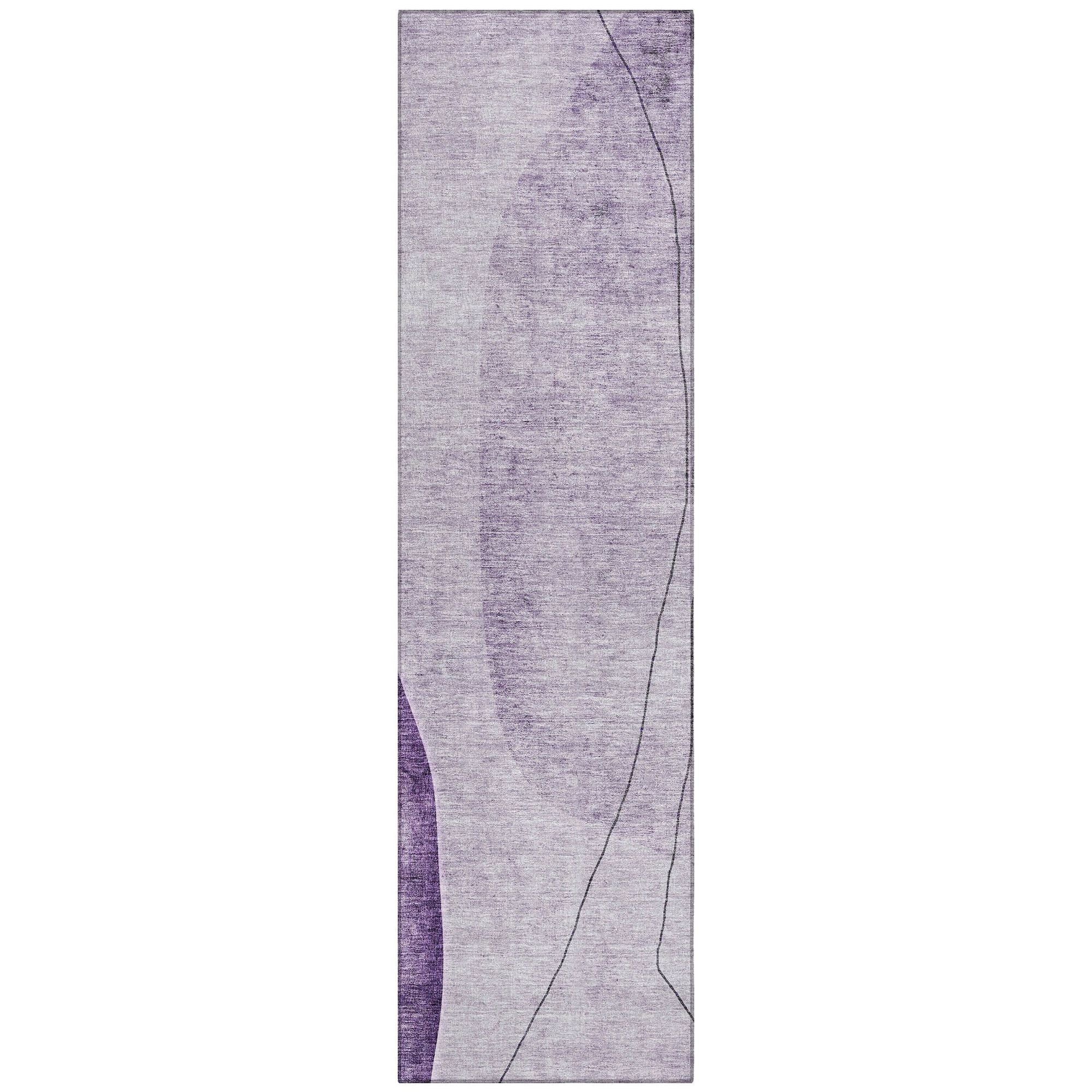 Machine Made ACN696 Purple  Rugs #color_purple 