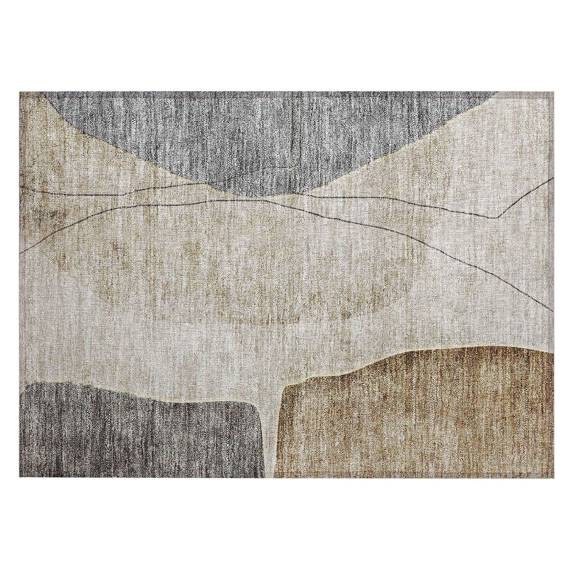 Machine Made ACN696 Taupe Brown Rugs #color_taupe brown