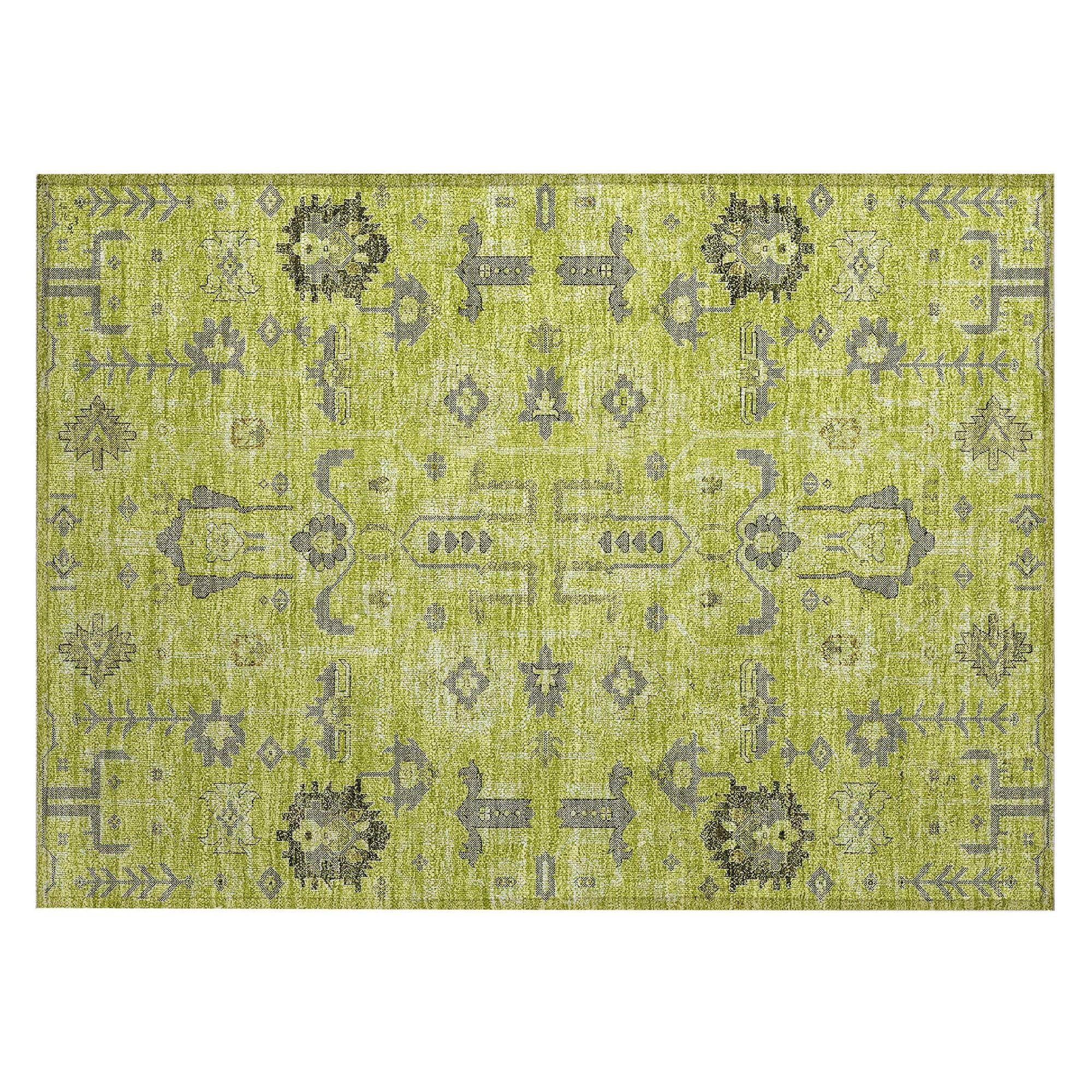 Machine Made ACN697 Aloe Green Rugs #color_aloe green