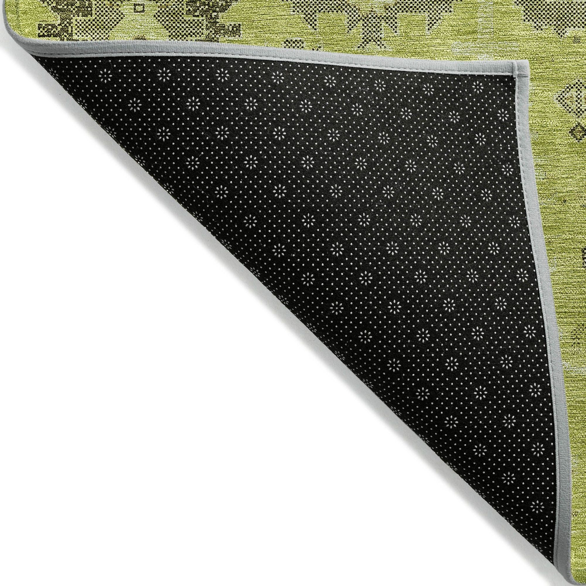 Machine Made ACN697 Aloe Green Rugs #color_aloe green