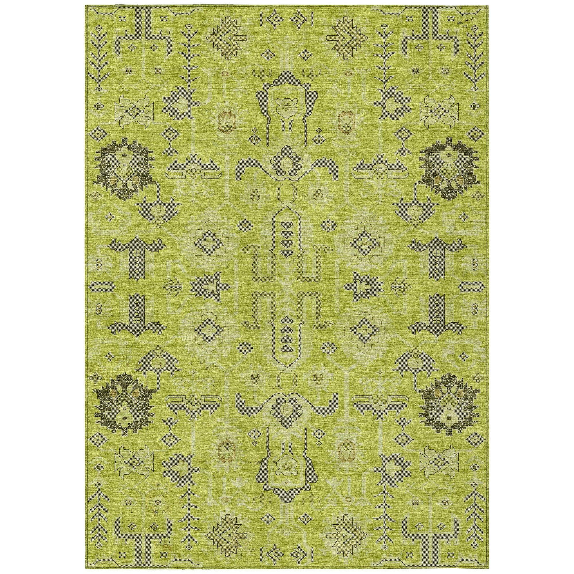 Machine Made ACN697 Aloe Green Rugs #color_aloe green