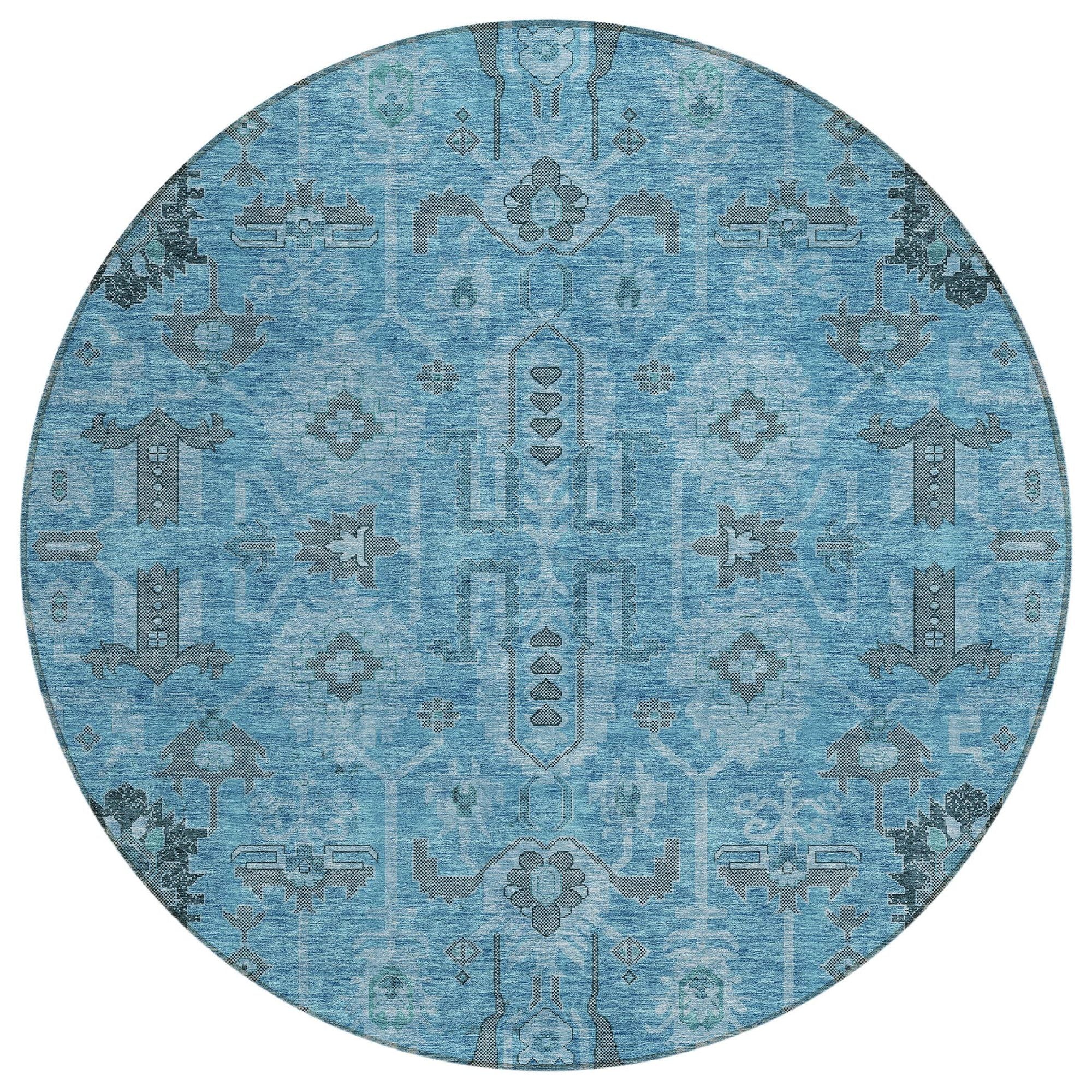 Machine Made ACN697 Blue  Rugs #color_blue 