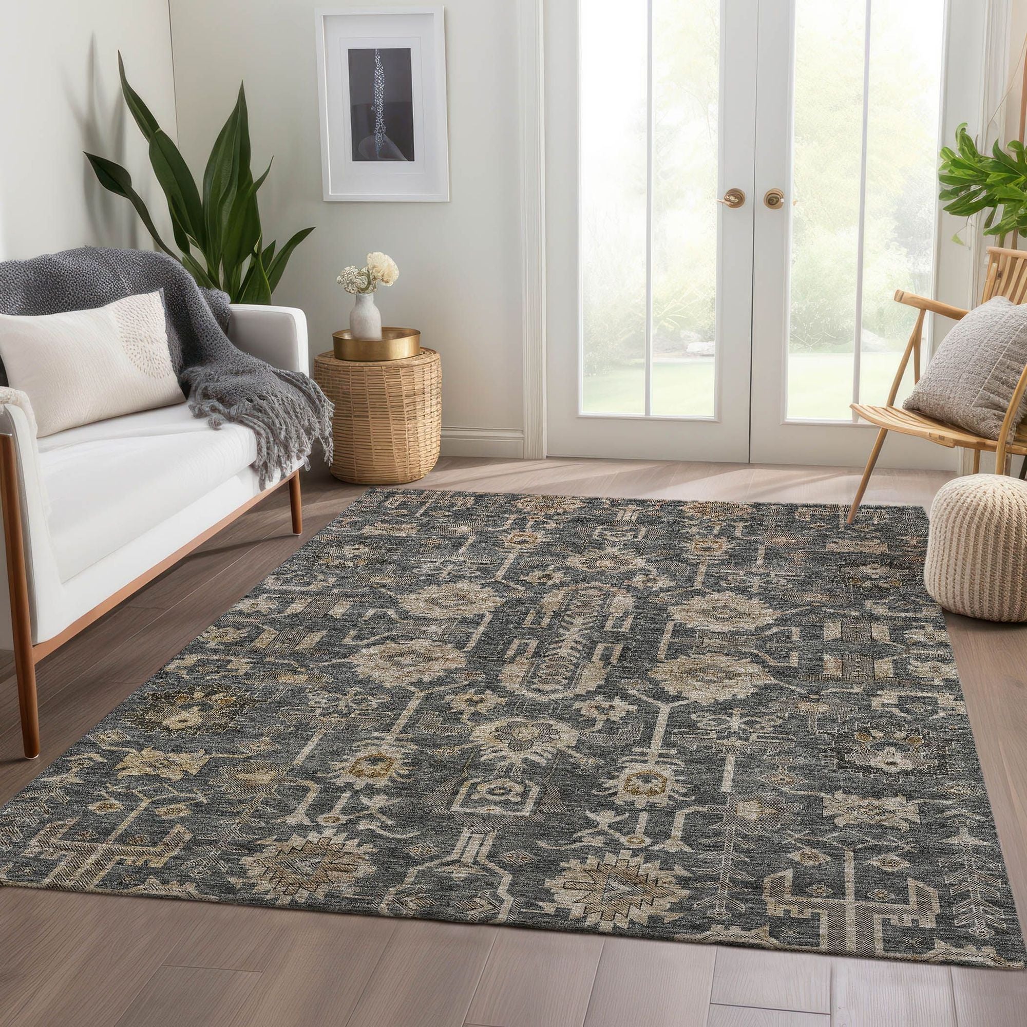 Machine Made ACN697 Gray  Rugs #color_gray 