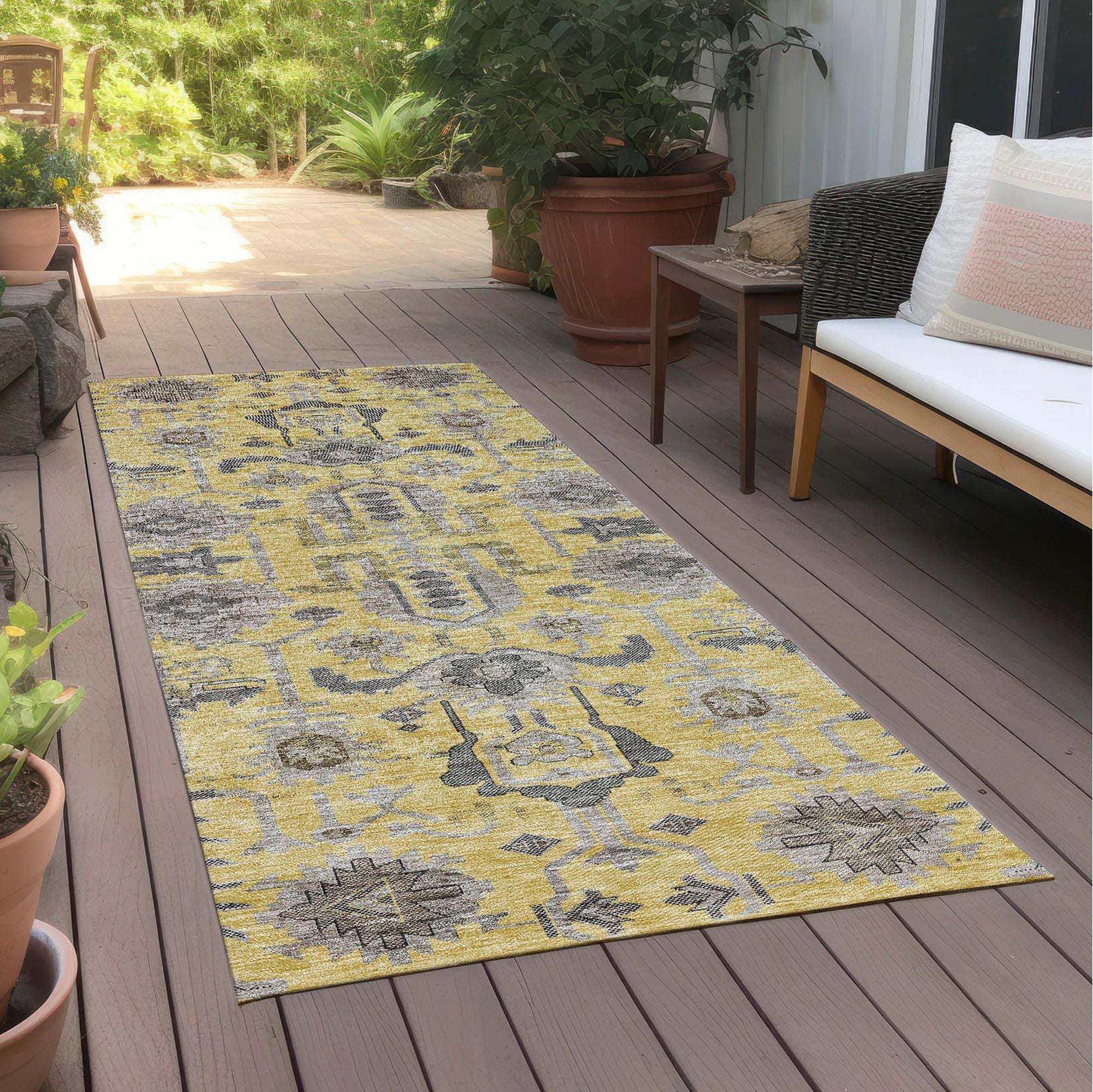 Machine Made ACN697 Honey Gold Rugs #color_honey gold