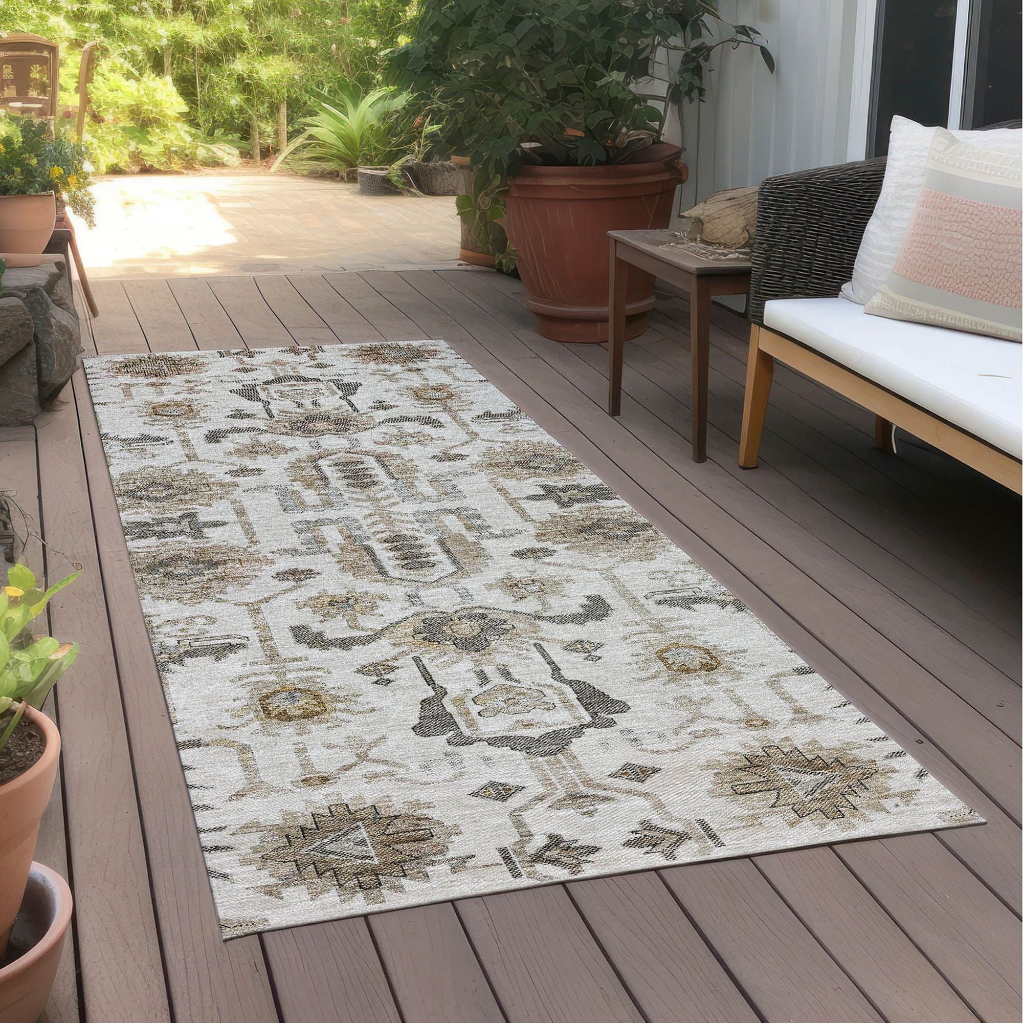 Machine Made ACN697 Ivory  Rugs #color_ivory 