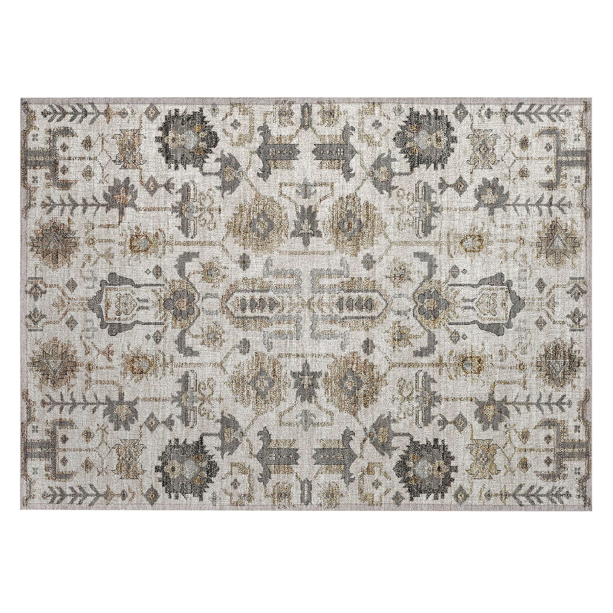 Machine Made ACN697 Ivory  Rugs #color_ivory 