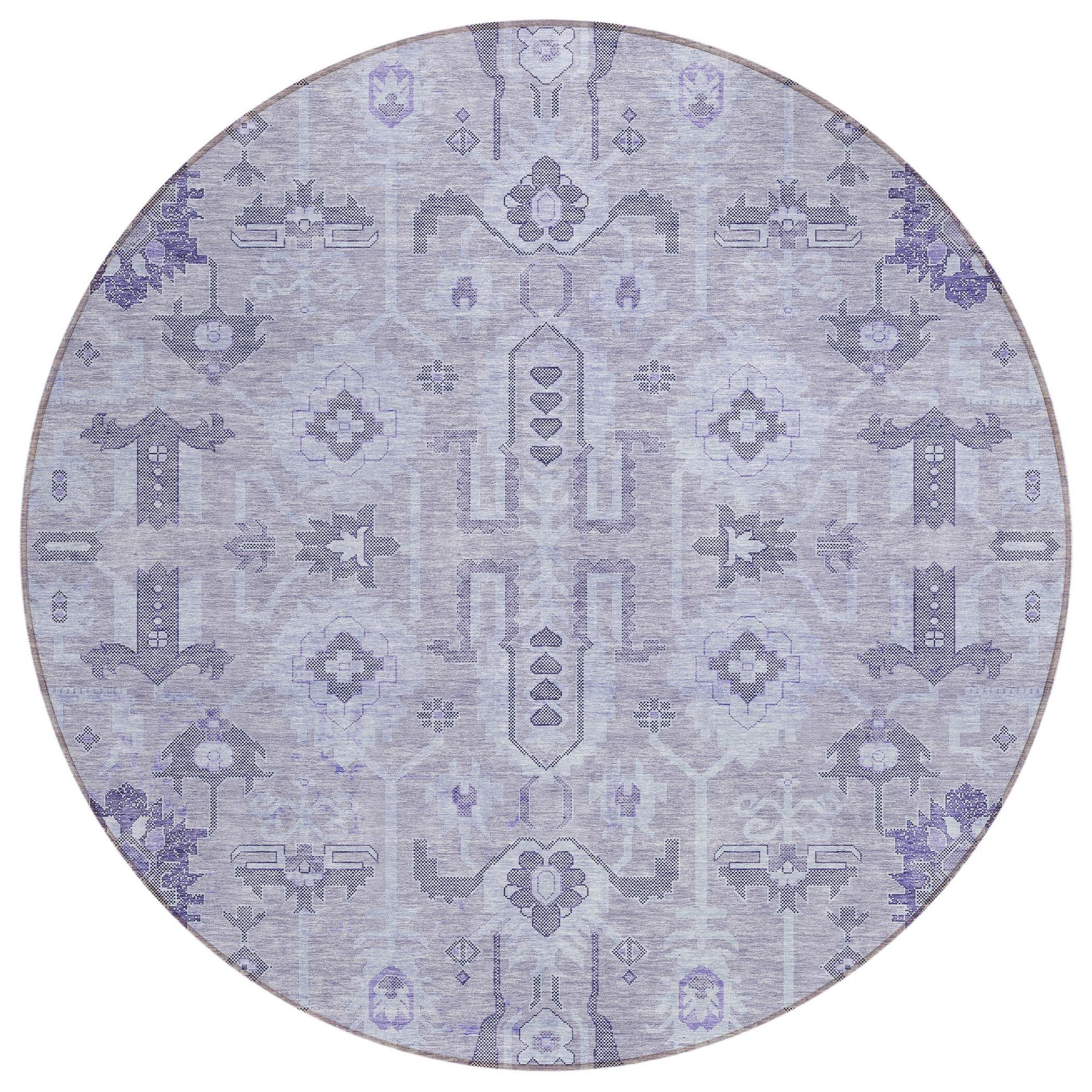 Machine Made ACN697 Lavender Purple Rugs #color_lavender purple