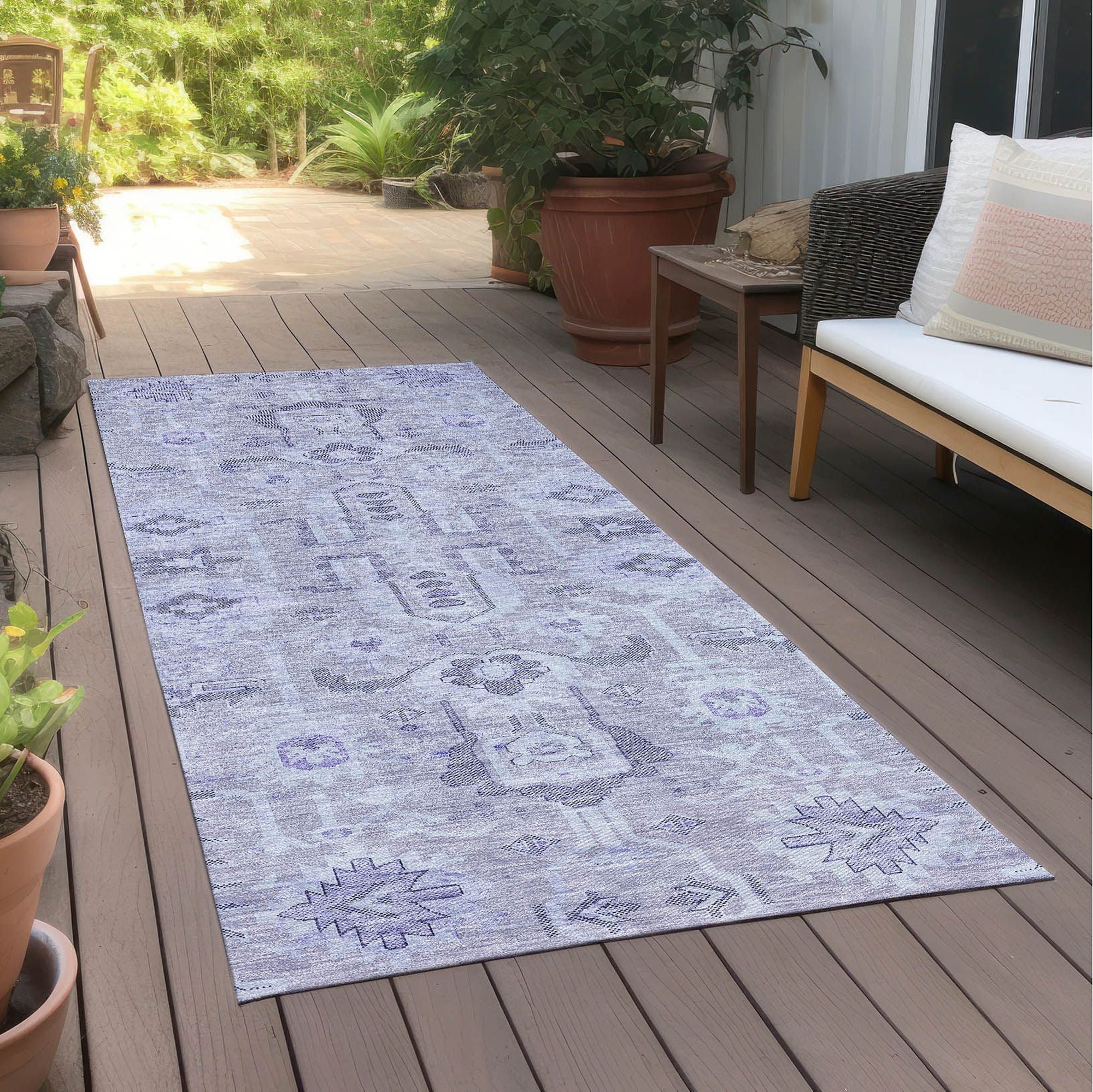 Machine Made ACN697 Lavender Purple Rugs #color_lavender purple