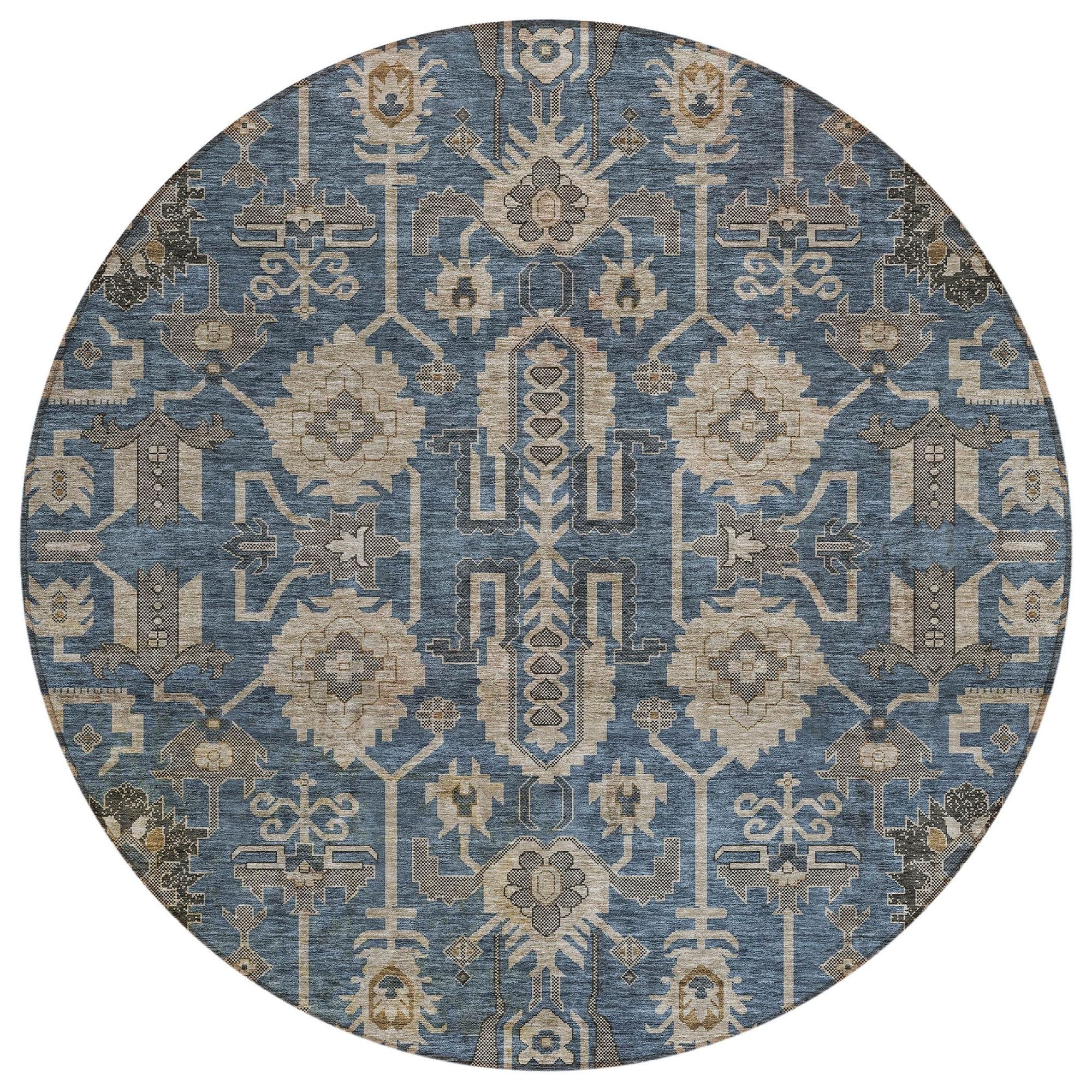 Machine Made ACN697 Navy Blue Rugs #color_navy blue