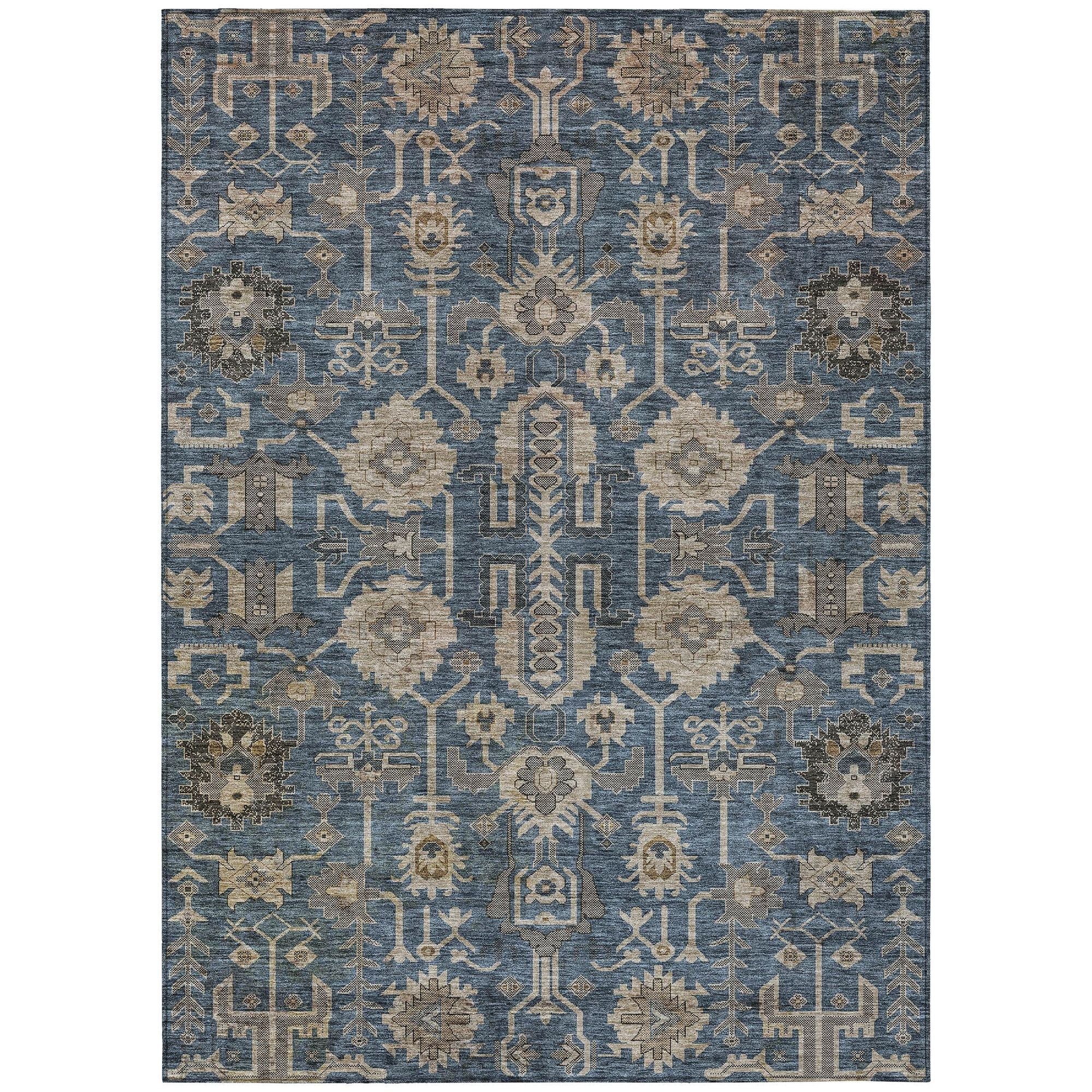 Machine Made ACN697 Navy Blue Rugs #color_navy blue