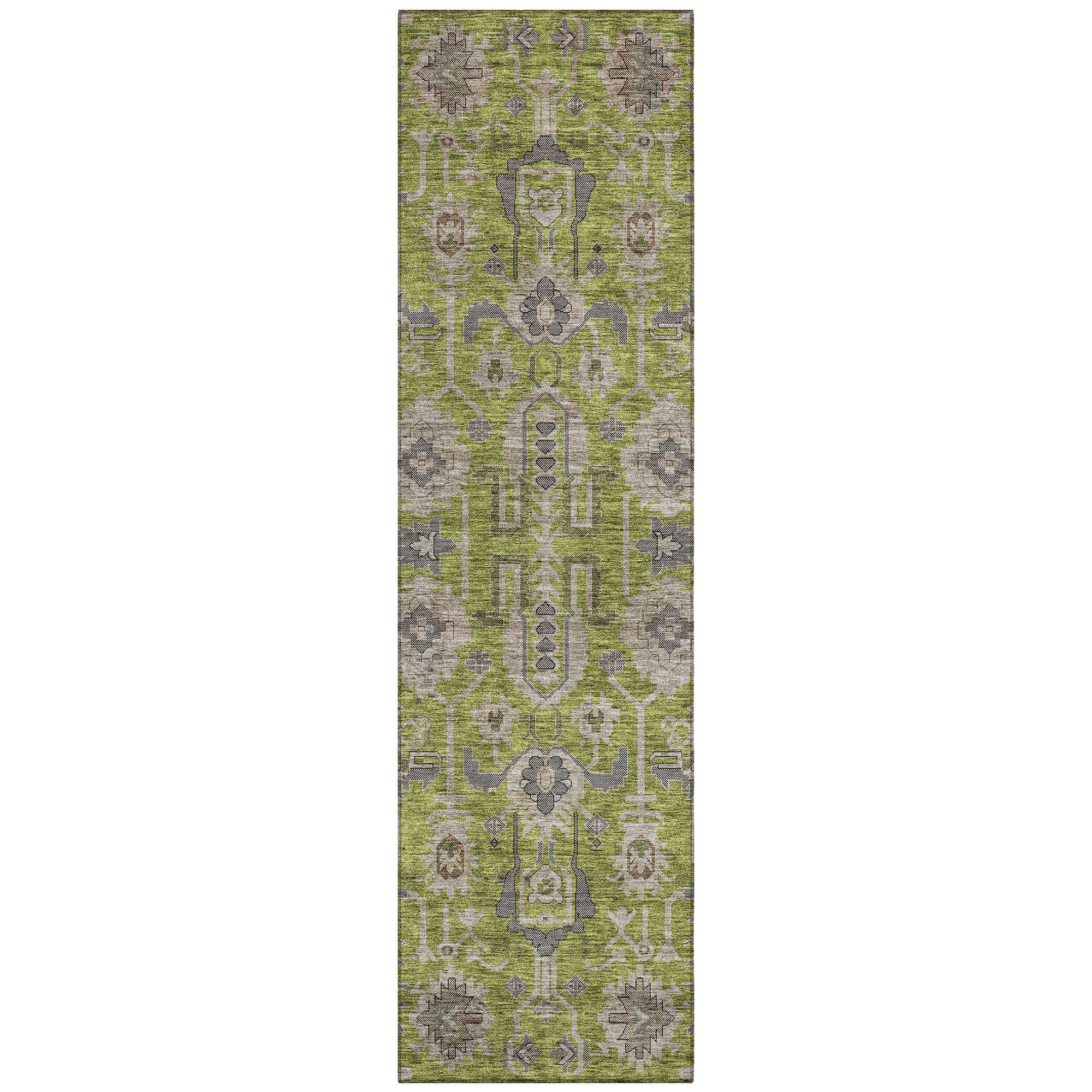 Machine Made ACN697 Olive Green Rugs #color_olive green